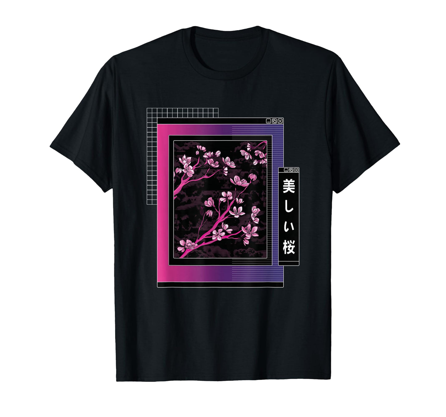 Cherry Blossom Night Aesthetic Lofi T-Shirt - Streetwear Style Men Women - T-Shirt, Sweatshirt, Hoodie
