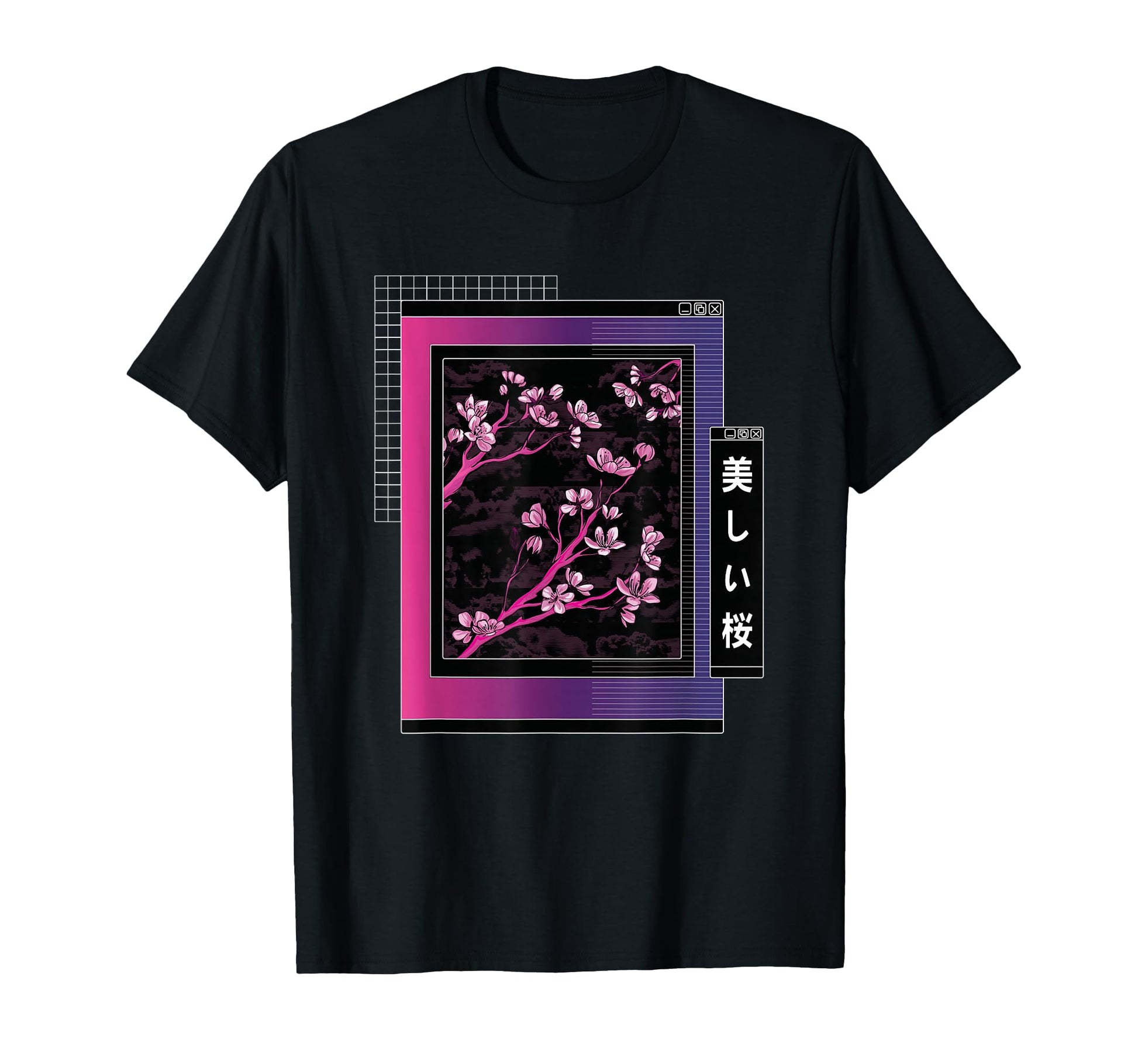 Cherry Blossom Night Aesthetic Lofi T-Shirt - Streetwear Style Men Women - T-Shirt, Sweatshirt, Hoodie