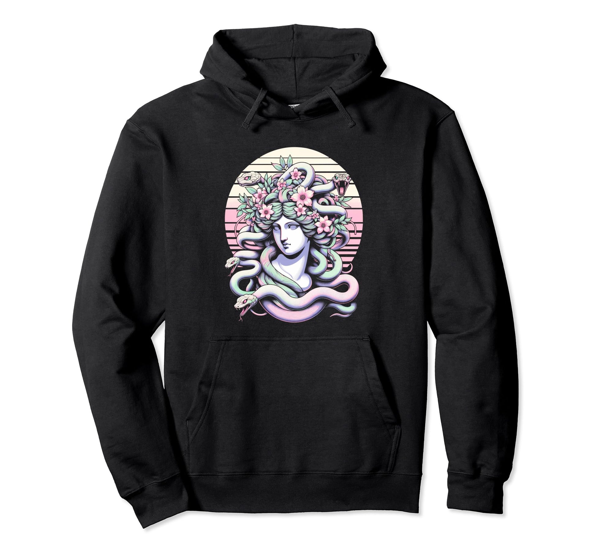 Medusa Statue Otaku Art Vaporwave Hoodie - Minimalist Print Unisex - T-Shirt, Sweatshirt, Hoodie