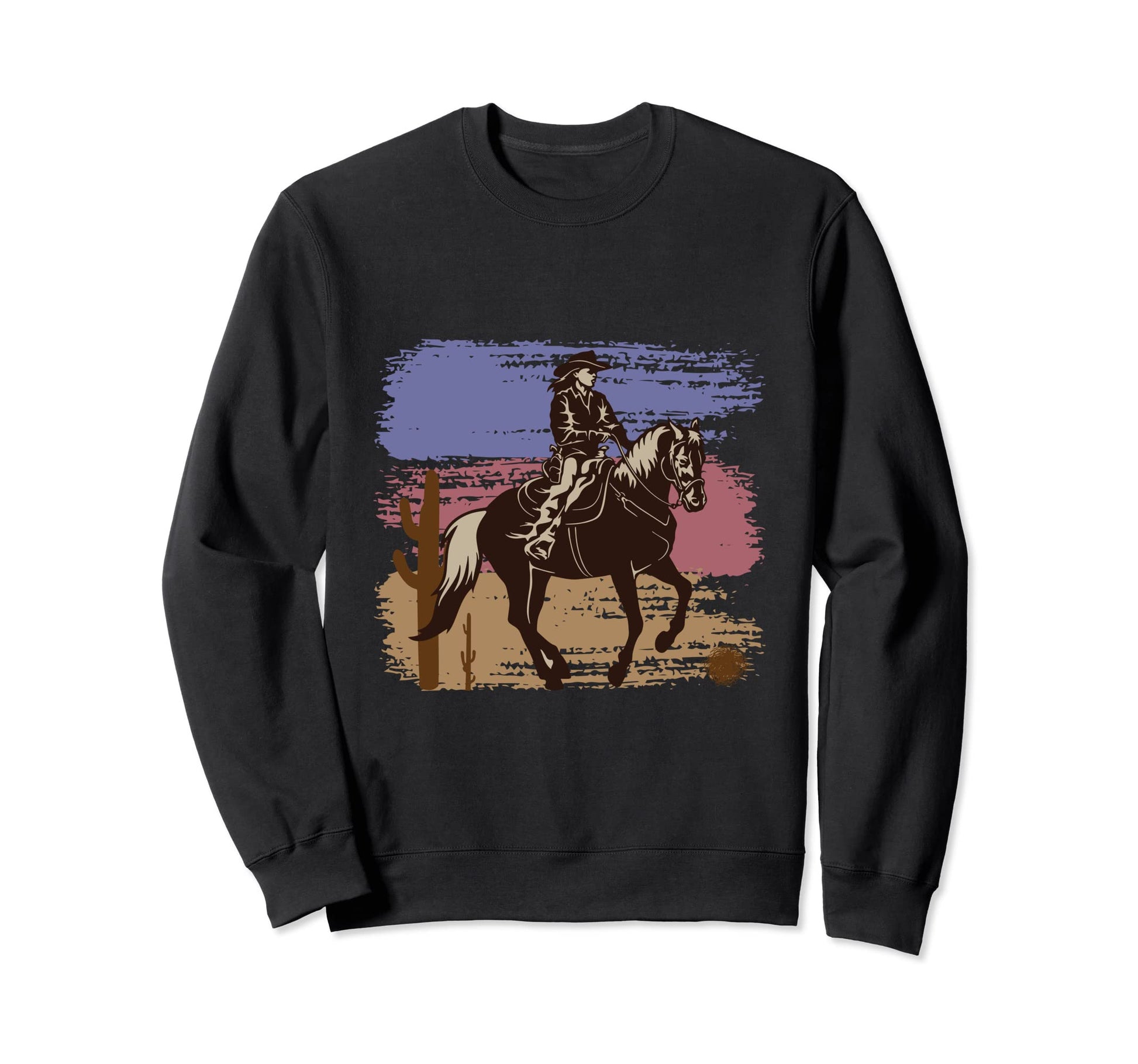 Rodeo Cowboy Cowgirl Horse Ride Sweatshirt - Novelty Apparel Men Women - T-Shirt, Sweatshirt, Hoodie
