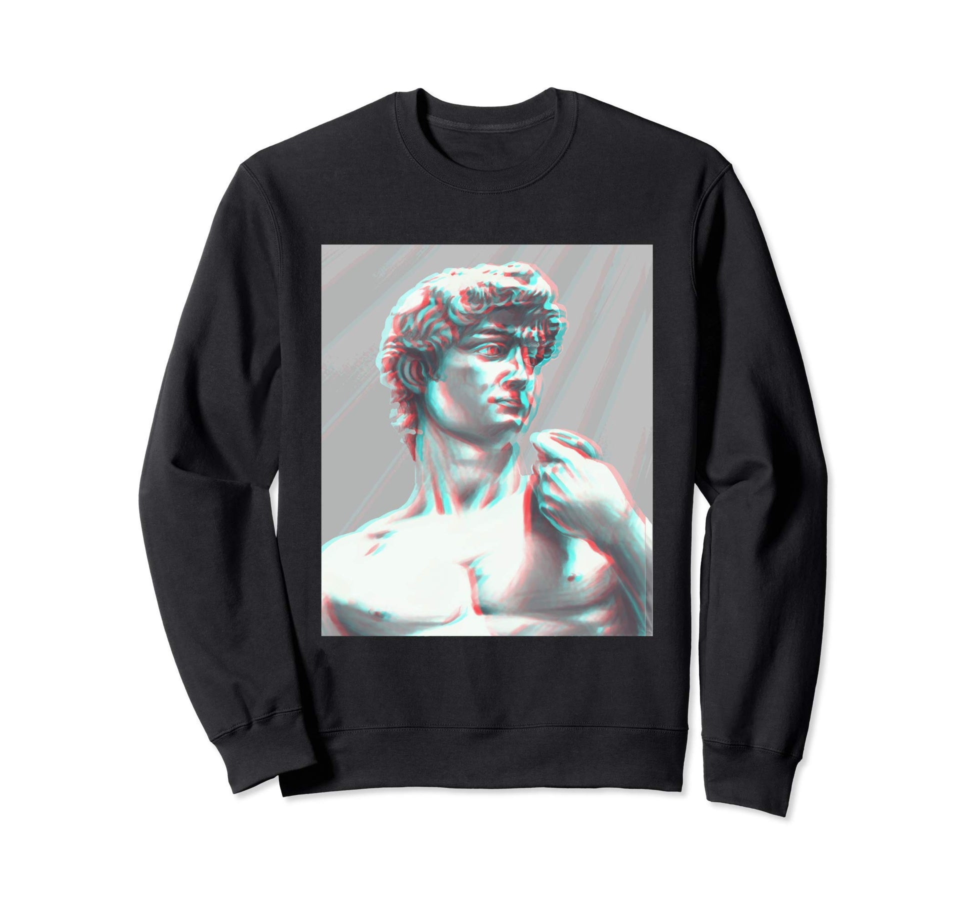 80S Glitch Vaporwave Sweatshirt - Casual Everyday Wear for Adults - T-Shirt, Sweatshirt, Hoodie