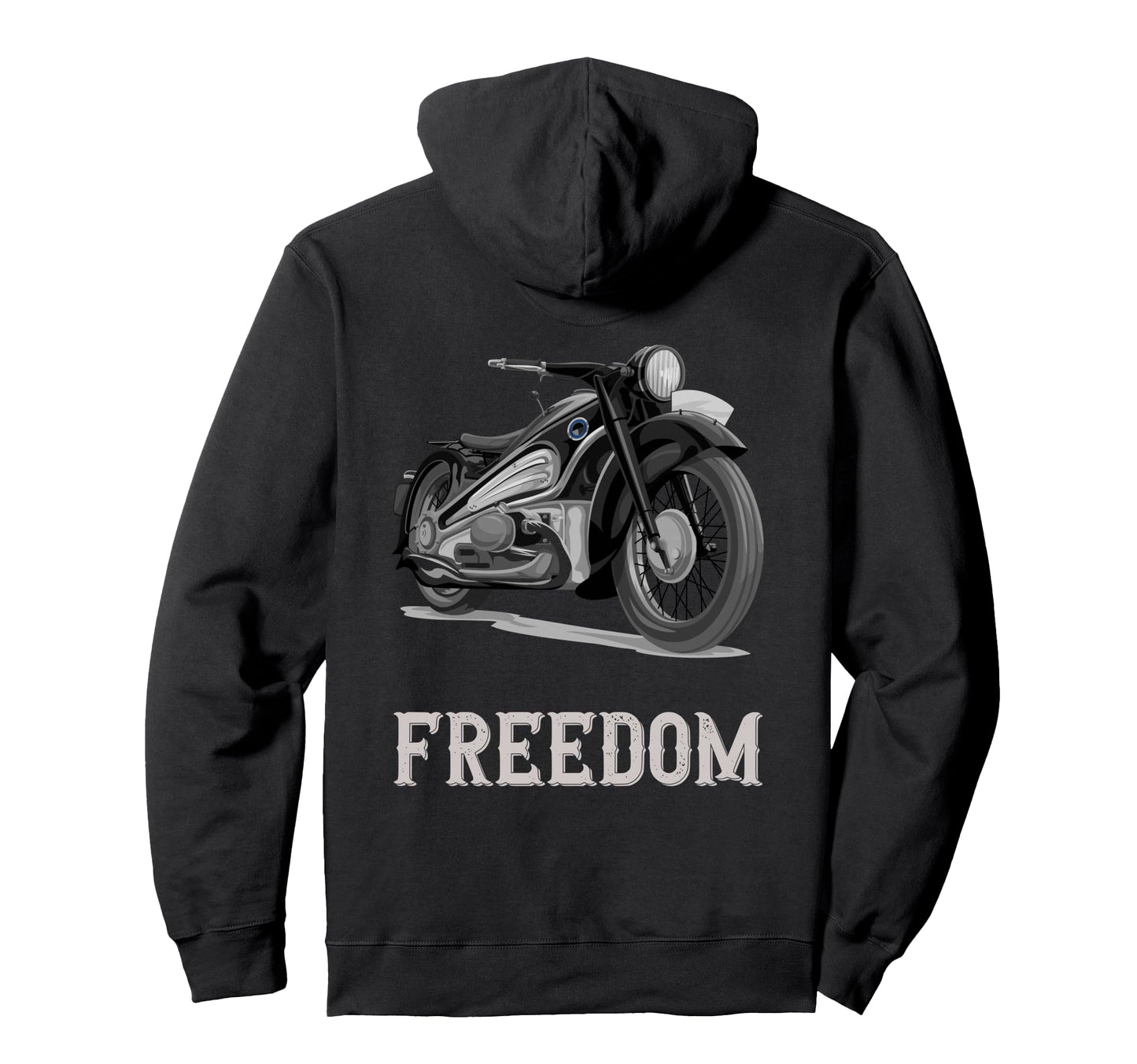 Motorcycle Motorbike Biker Hoodie - Novelty Apparel Men Women - T-Shirt, Sweatshirt, Hoodie