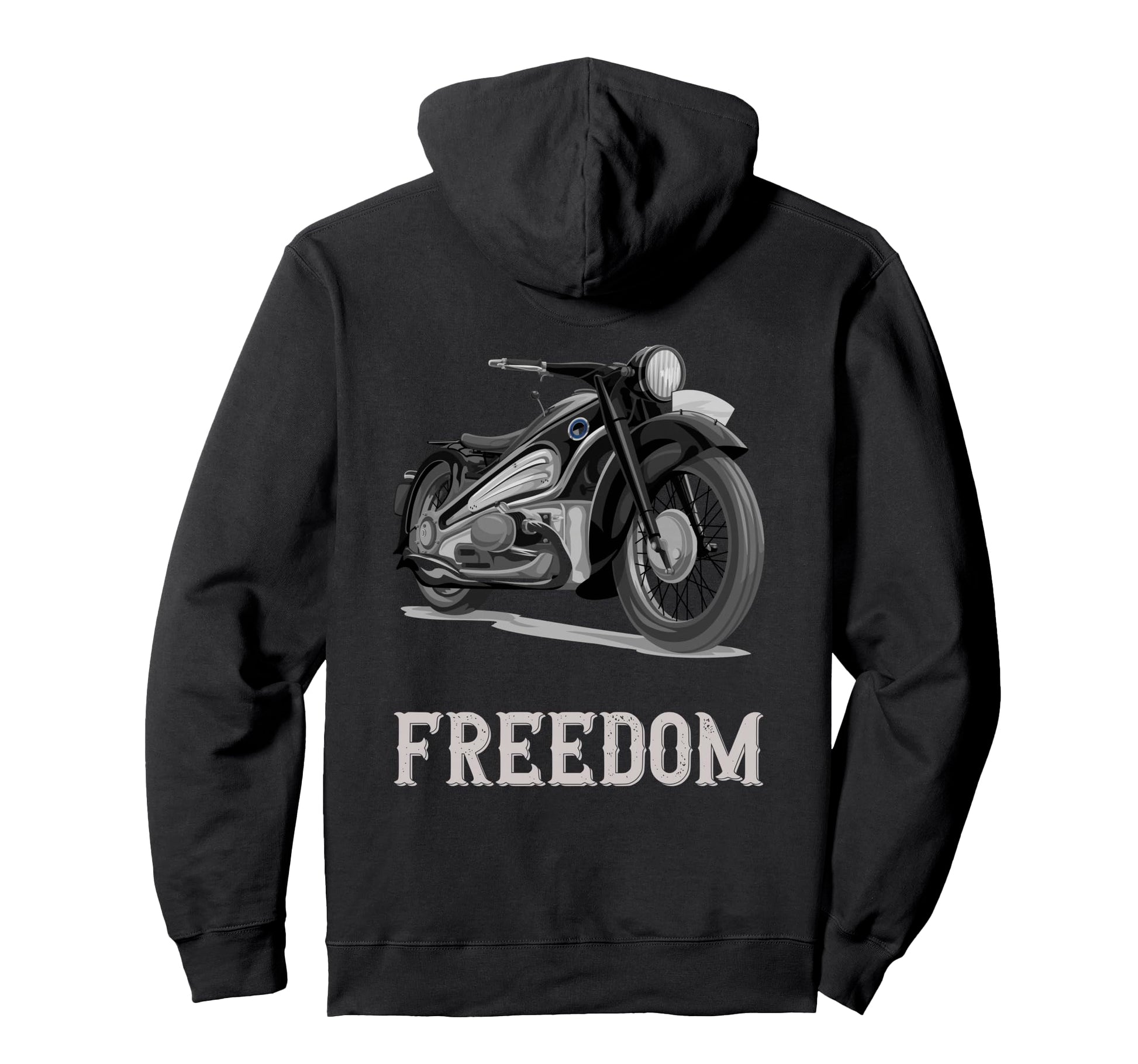 Motorcycle Motorbike Biker Hoodie - Novelty Apparel Men Women - T-Shirt, Sweatshirt, Hoodie