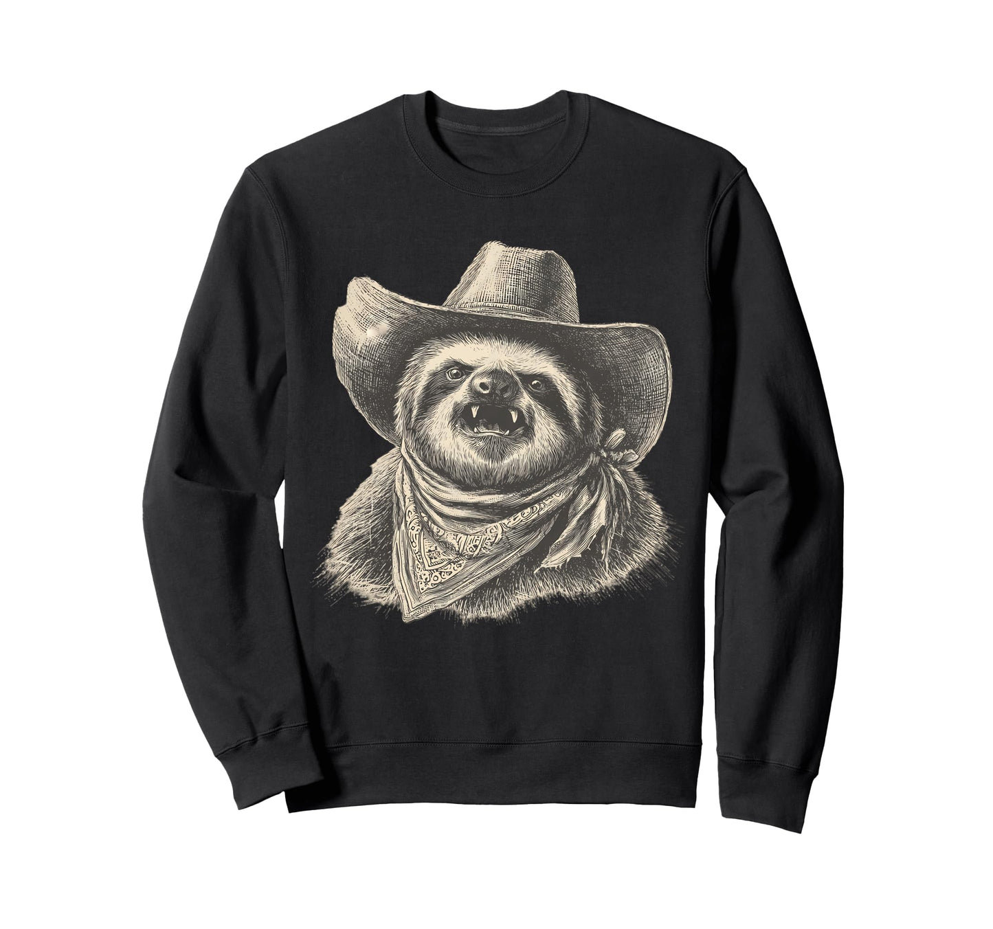 Sloth Cowboy Rodeo Cowgirl Western Sweatshirt - Trendy Graphic Men Women - T-Shirt, Sweatshirt, Hoodie