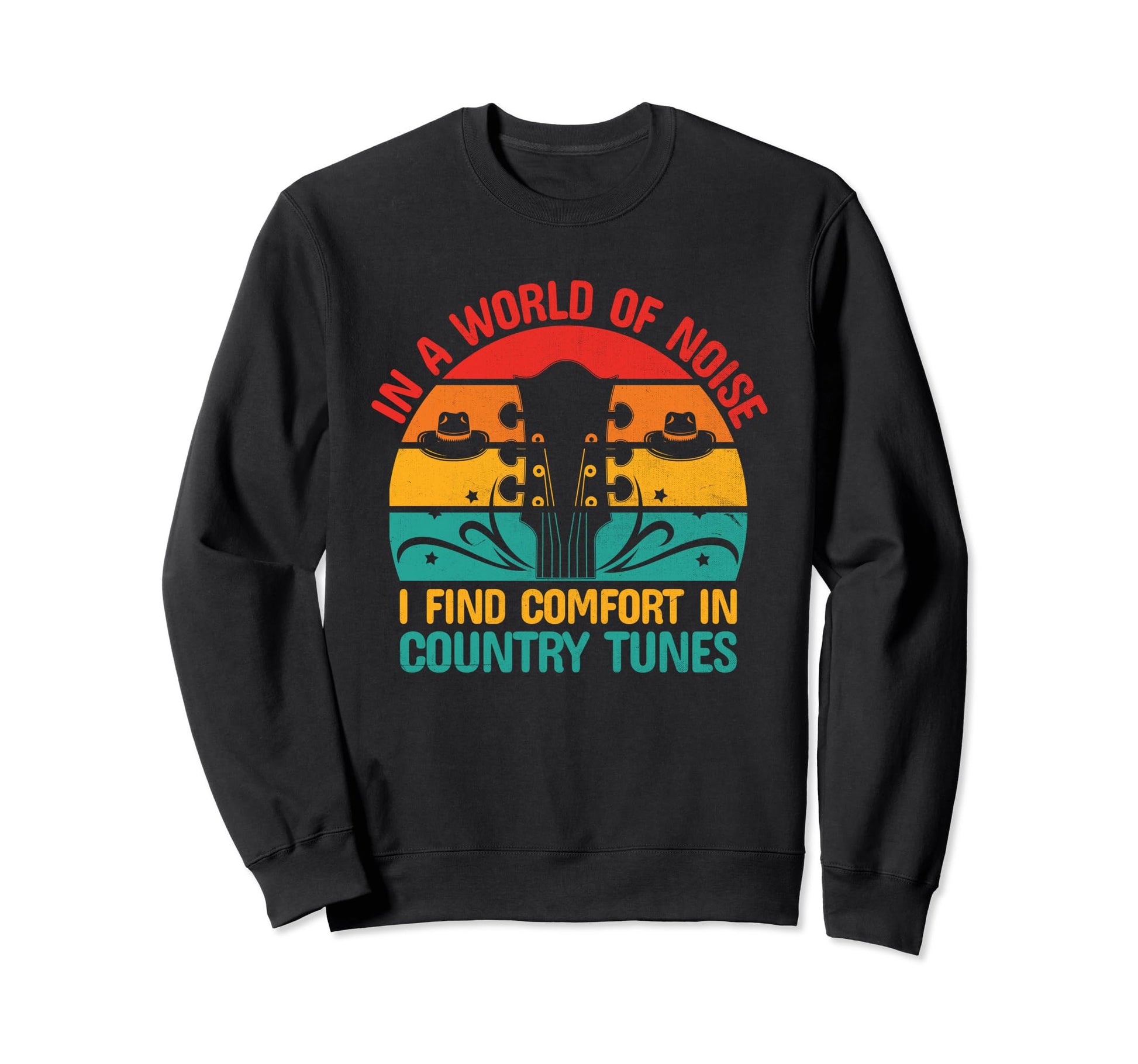 County Music Music Lover Western Sweatshirt - Graphic Print for Adults - T-Shirt, Sweatshirt, Hoodie