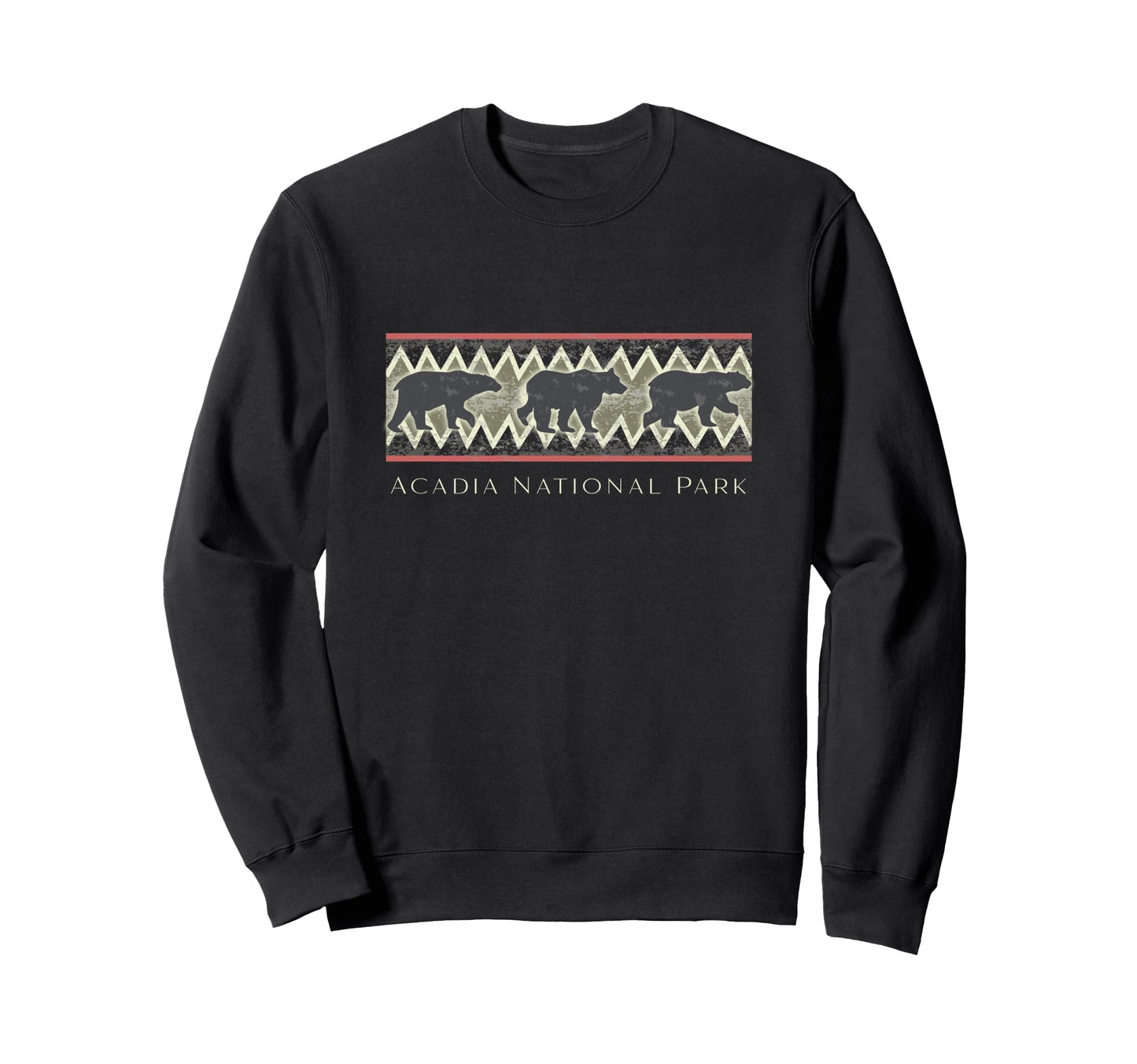 Acadia National Park Bear Sweatshirt - Trendy Graphic Men Women - T-Shirt, Sweatshirt, Hoodie
