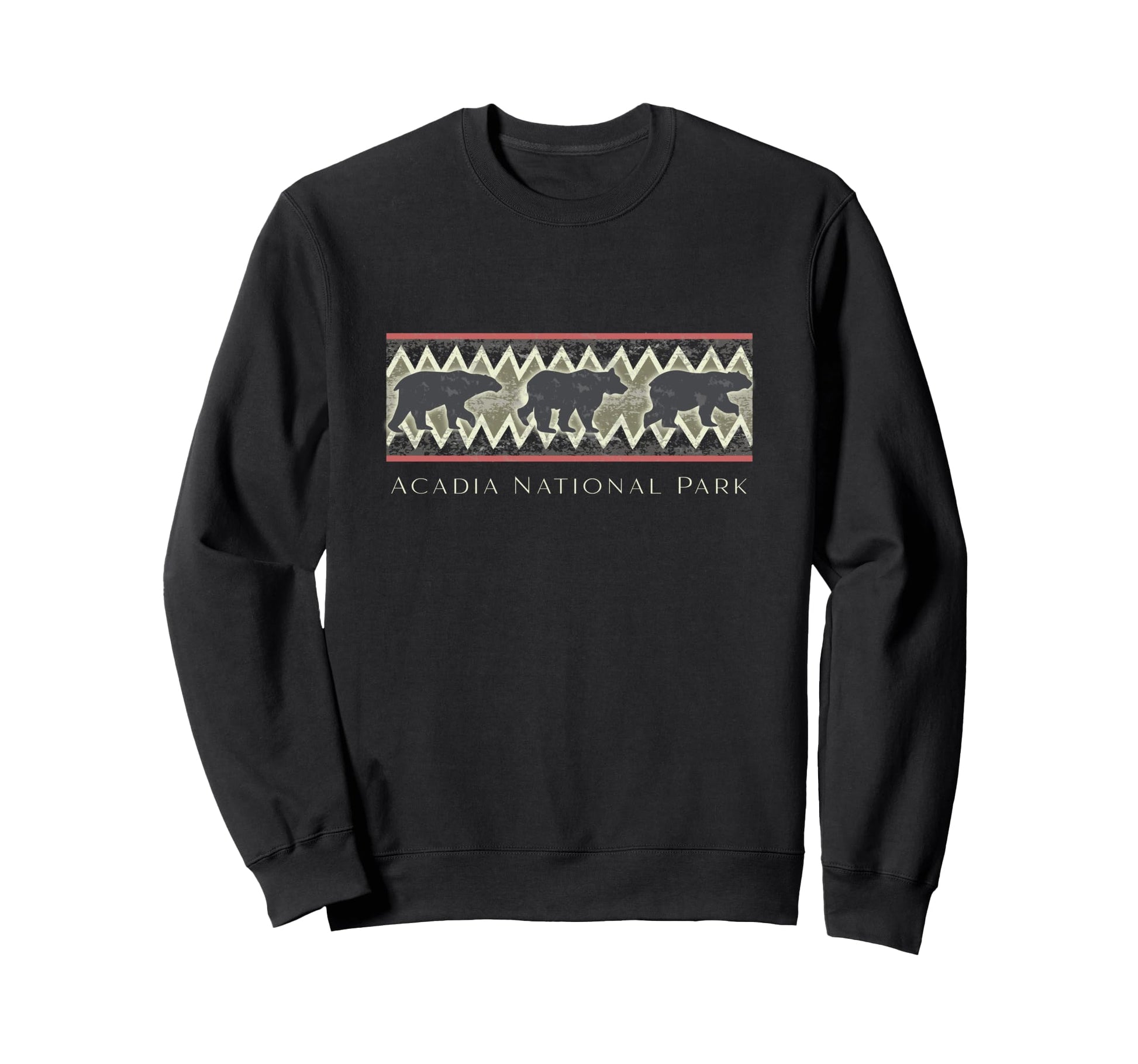 Acadia National Park Bear Sweatshirt - Trendy Graphic Men Women - T-Shirt, Sweatshirt, Hoodie