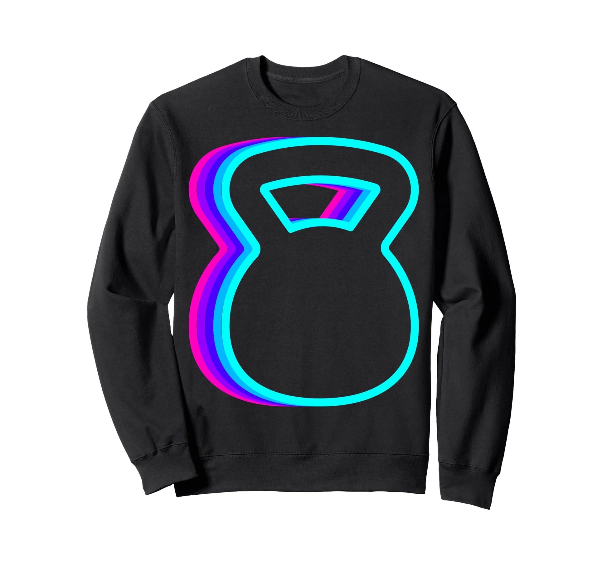 Kettlebell Lifting Workout Vaporwave Sweatshirt - Novelty Apparel Men Women - T-Shirt, Sweatshirt, Hoodie