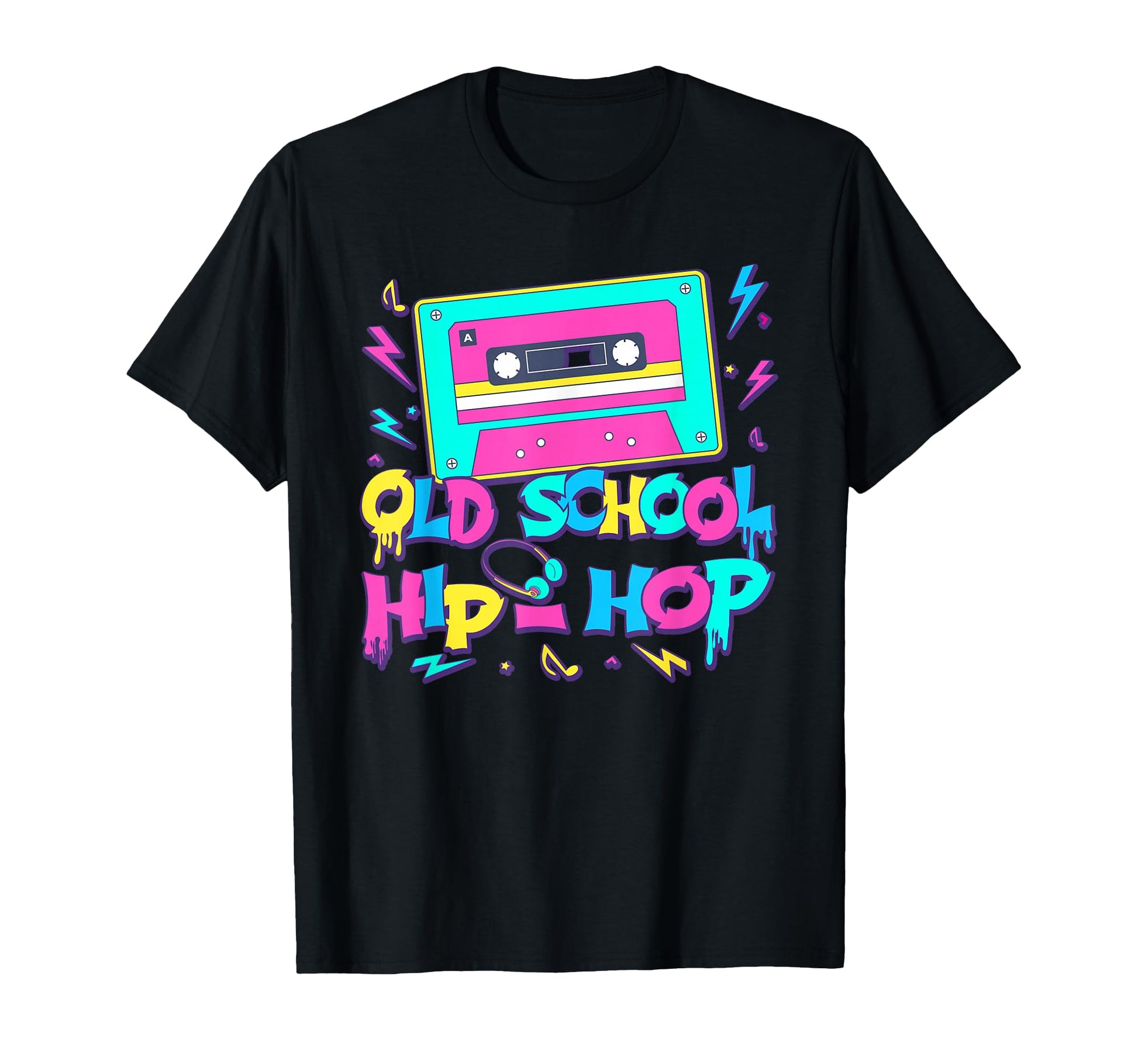 Old School Hip Hop 80S 90S Music Cassette T-Shirt - Novelty Apparel Unisex - T-Shirt, Sweatshirt, Hoodie