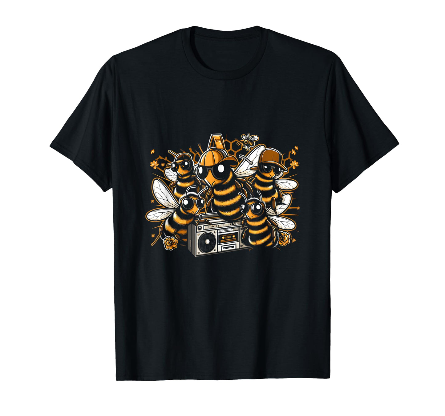 Bee Hip Hop Oldschool Rap Lover T-Shirt - Streetwear Style for Adults - T-Shirt, Sweatshirt, Hoodie