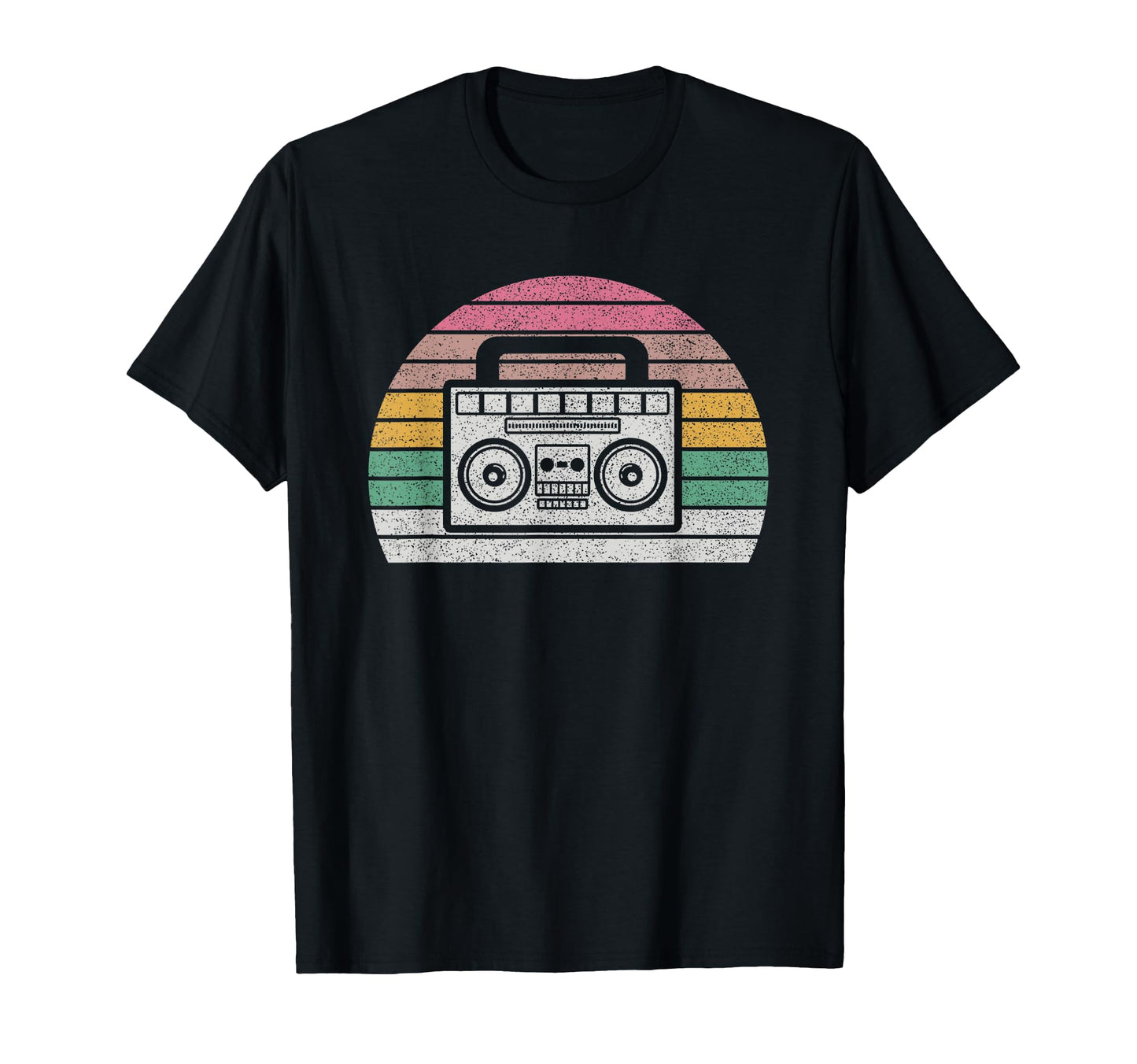 80S 90S Boombox Sunset T-Shirt - Minimalist Print for Adults - T-Shirt, Sweatshirt, Hoodie