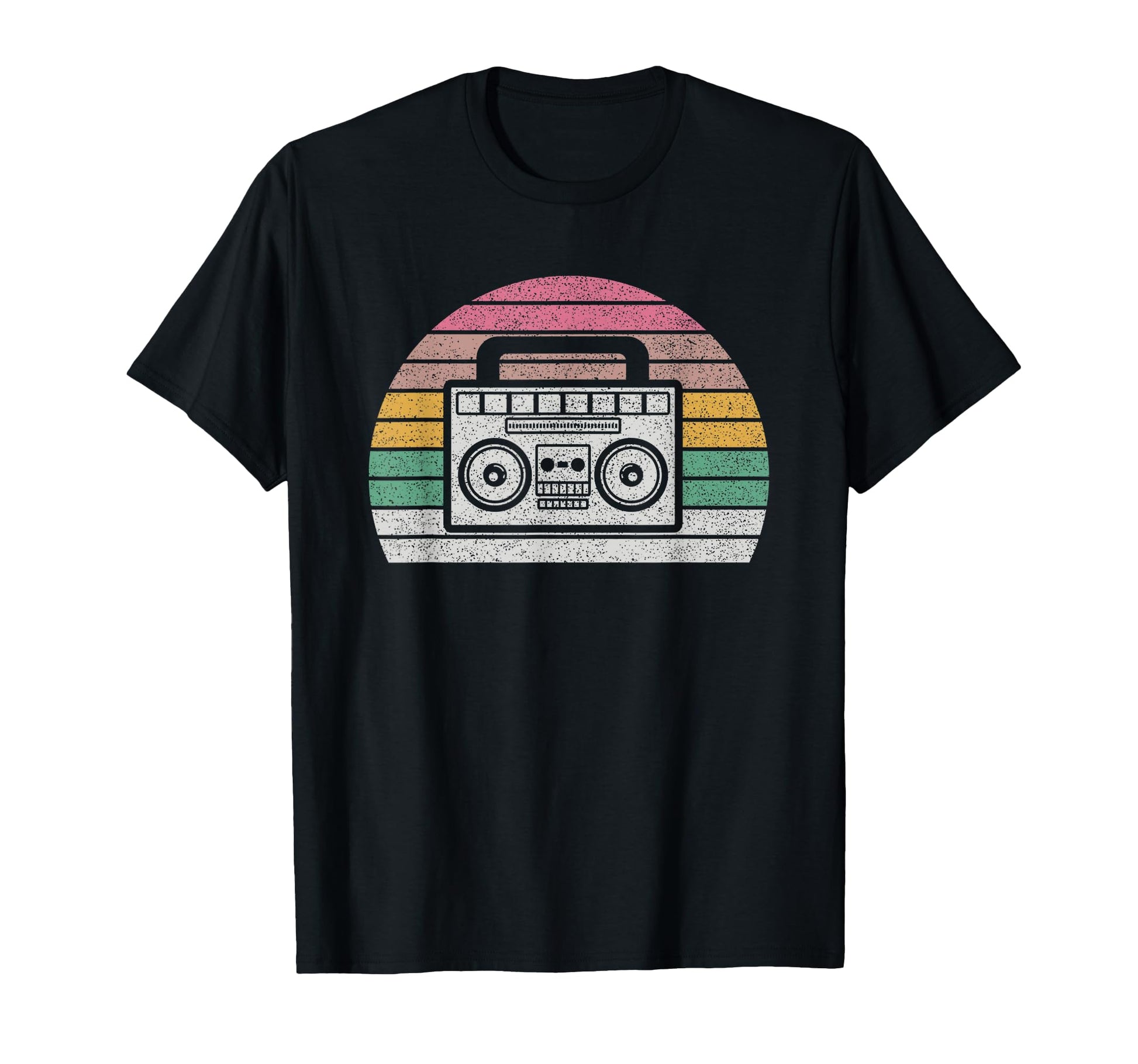 80S 90S Boombox Sunset T-Shirt - Minimalist Print for Adults - T-Shirt, Sweatshirt, Hoodie