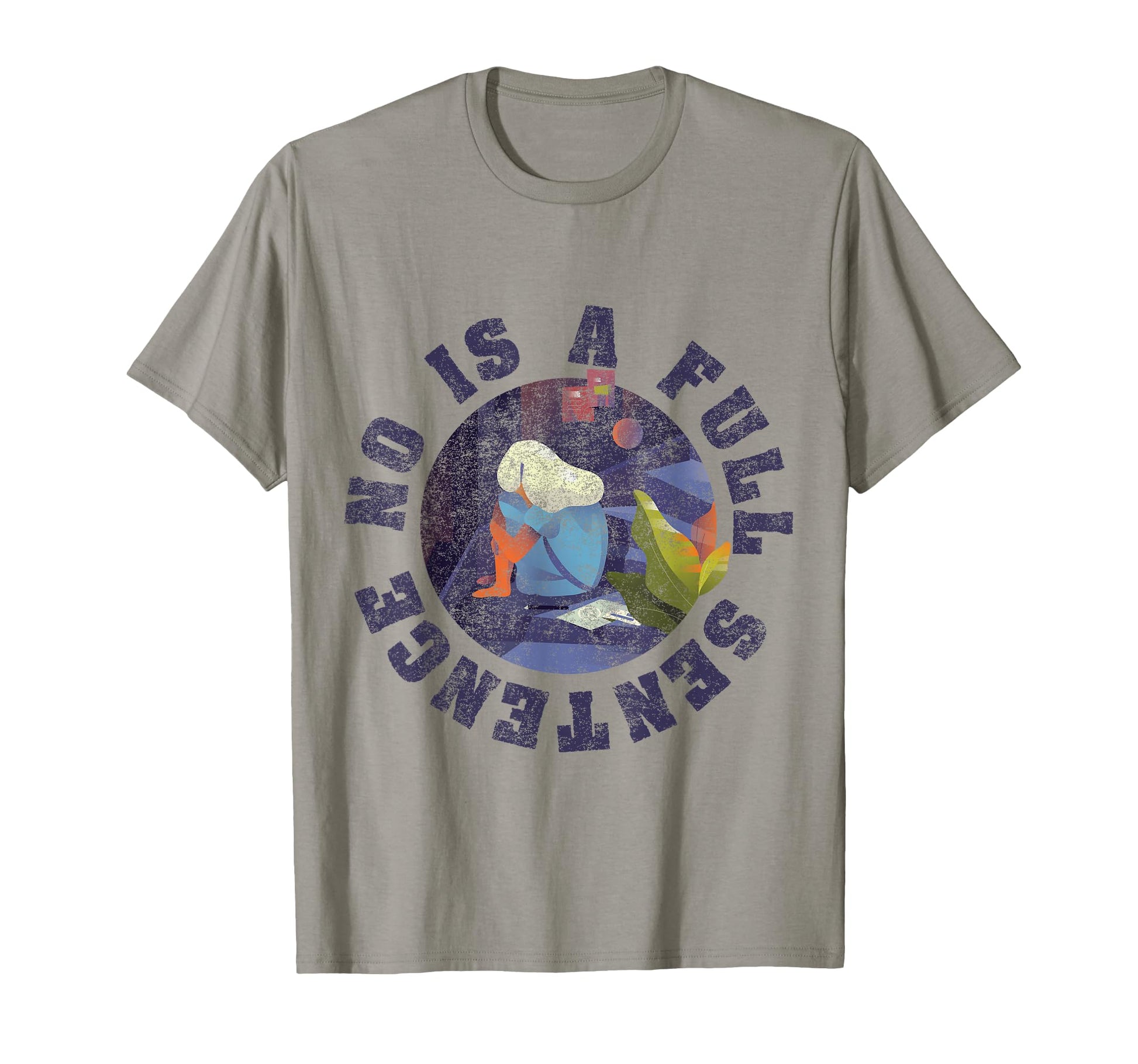 No Is Full Sentence Egirl Vaporwave T-Shirt - Unique Graphic Men Women - T-Shirt, Sweatshirt, Hoodie