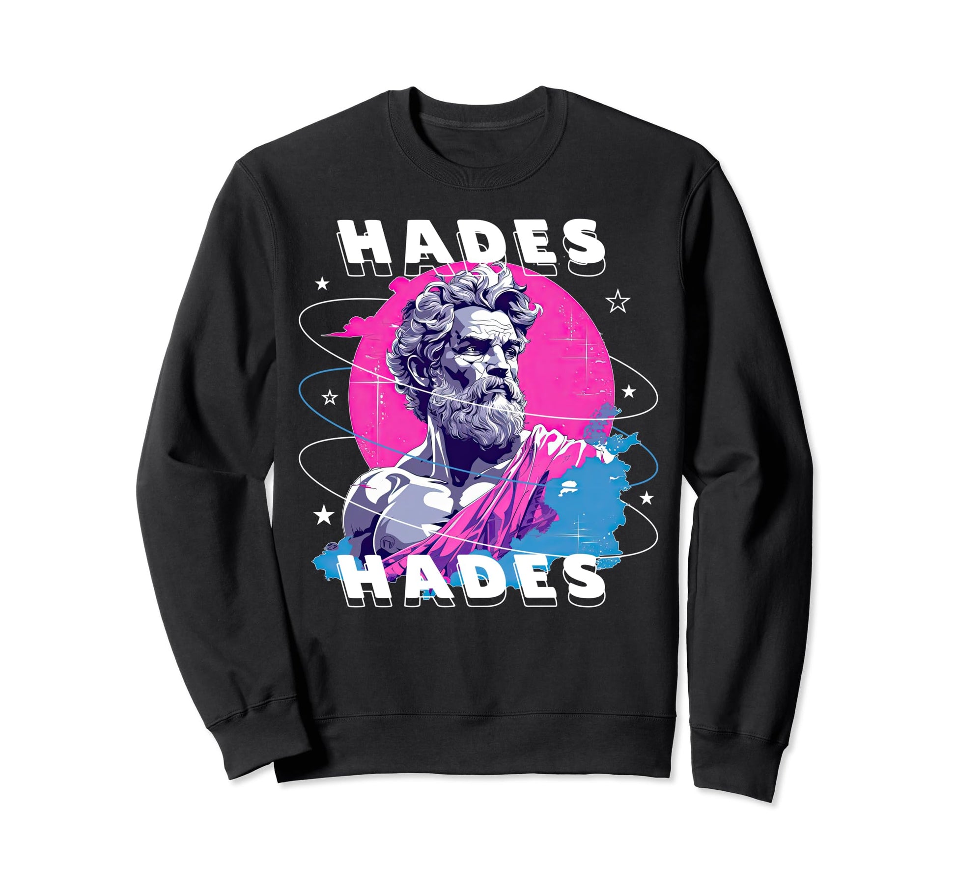Hades Greek God Mythology Vaporwave Sweatshirt - Unique Graphic for Adults - T-Shirt, Sweatshirt, Hoodie