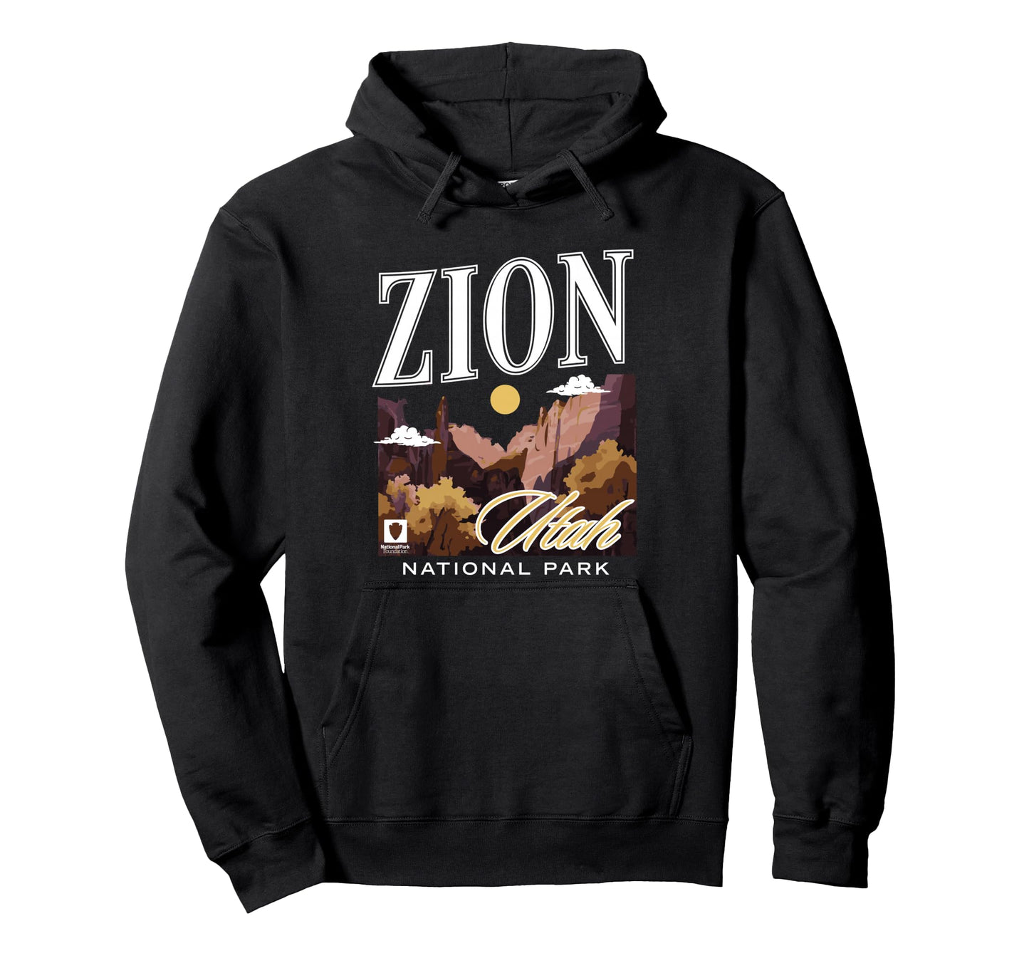 National Park Foundation Zion Utah Hoodie - Trendy Graphic for Adults - T-Shirt, Sweatshirt, Hoodie