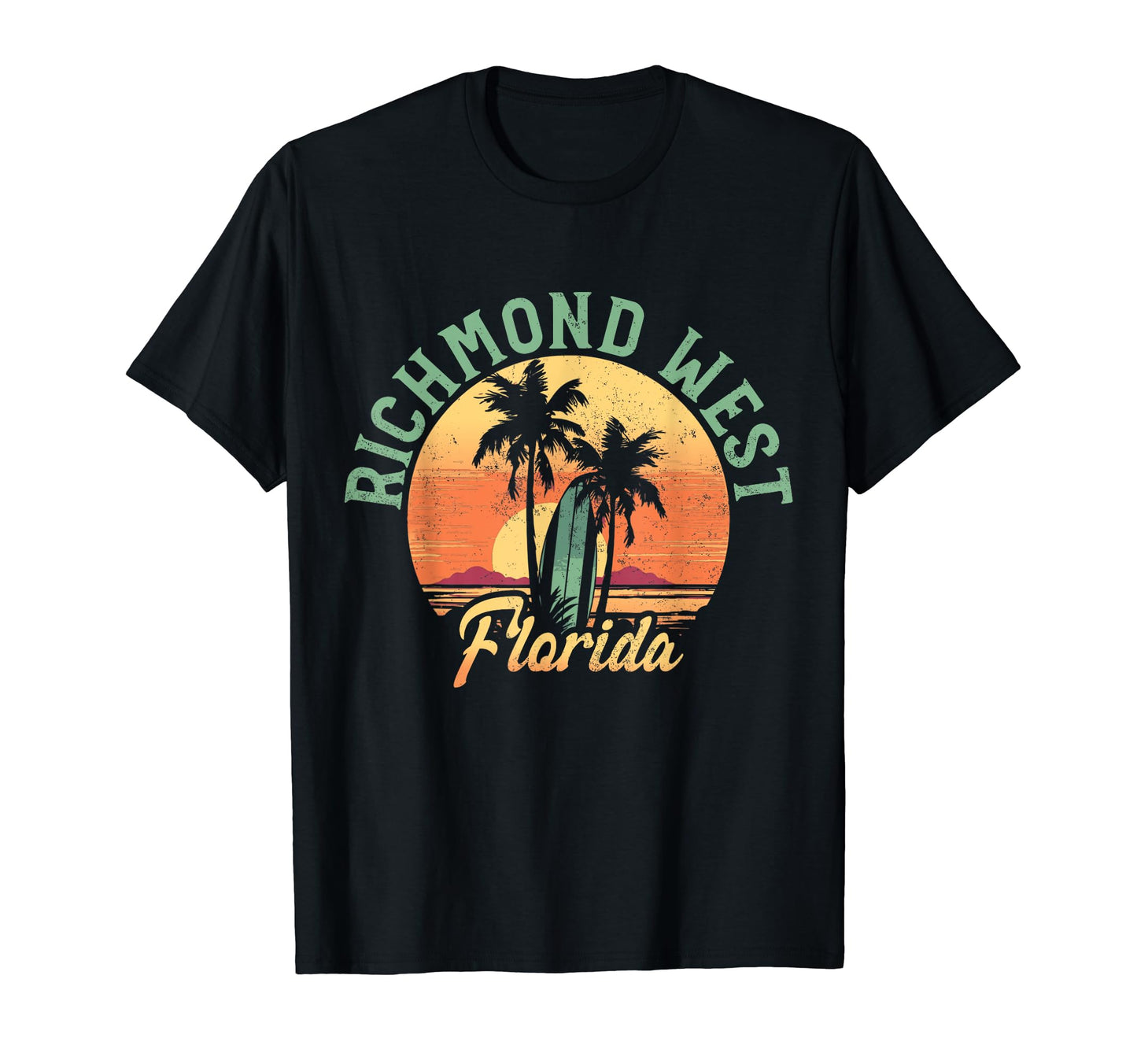 Richmond West Florida Surfer Beach T-Shirt - Minimalist Print Men Women - T-Shirt, Sweatshirt, Hoodie