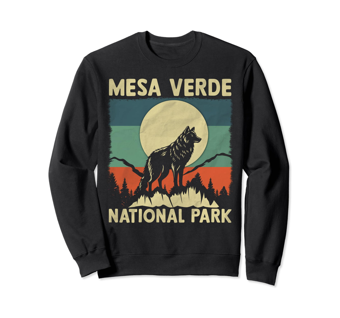 Wolf Mesa Verde National Park Sweatshirt - Streetwear Style for Adults - T-Shirt, Sweatshirt, Hoodie