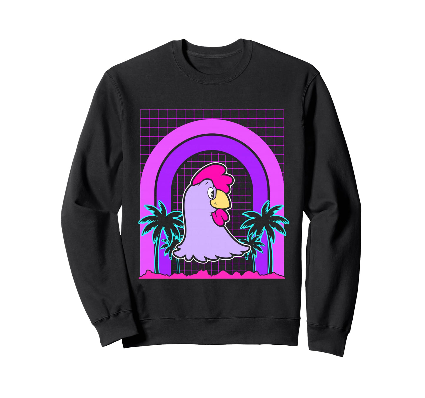 Aesthetic Vaporwave Outfits Sweatshirt - Custom Art Print Men Women - T-Shirt, Sweatshirt, Hoodie