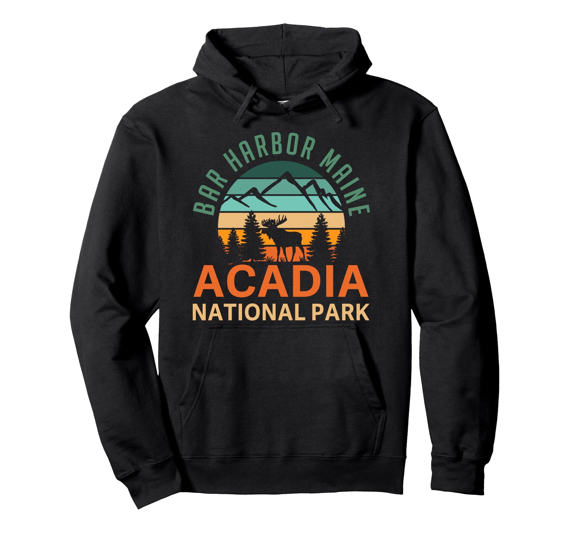 Bar Harbor Maine Acadia National Park Hoodie - Trendy Graphic Men Women - T-Shirt, Sweatshirt, Hoodie