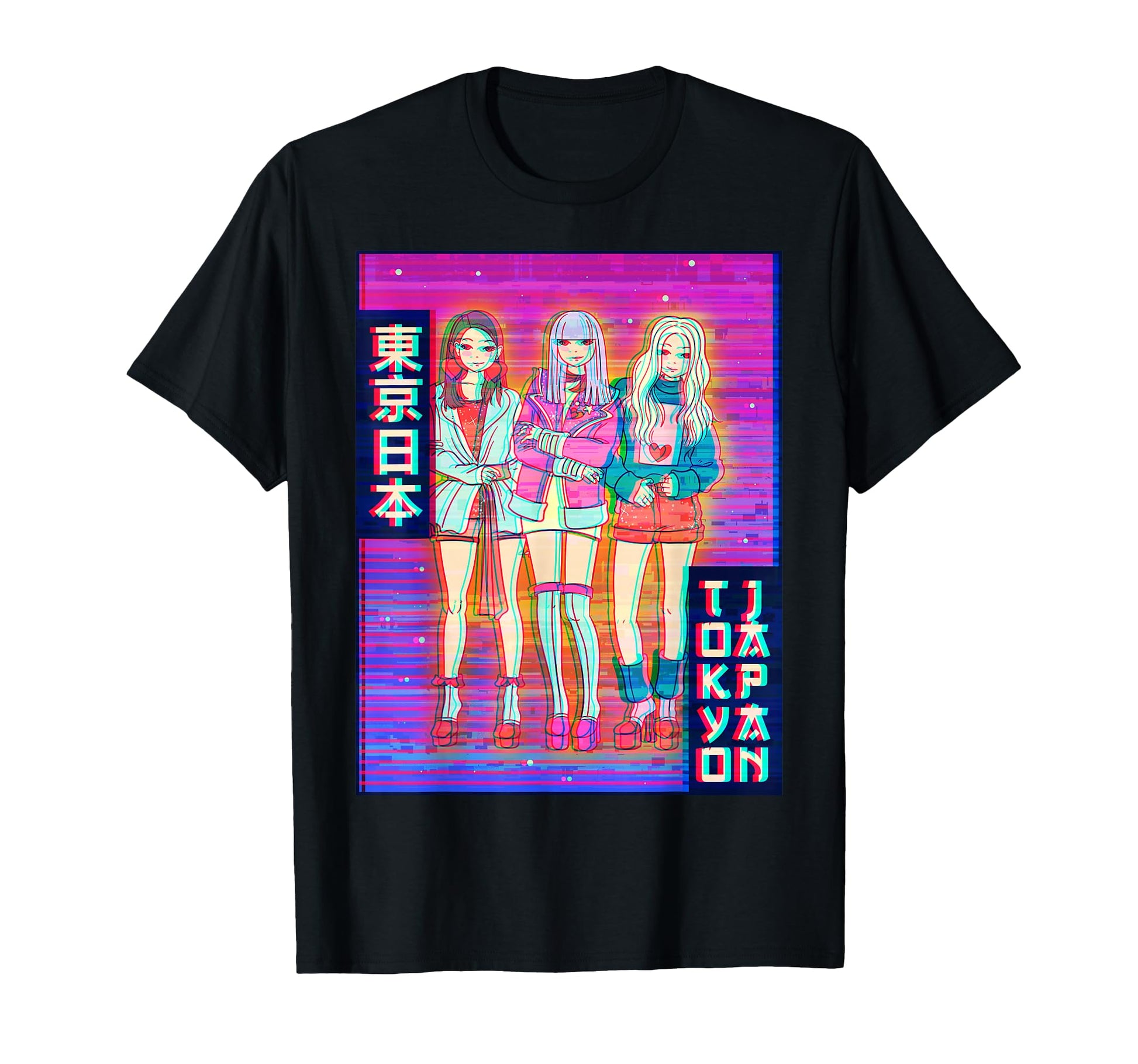 Anime Tokyo Japan Japanese T-Shirt - Fun Novelty Design for Adults - T-Shirt, Sweatshirt, Hoodie