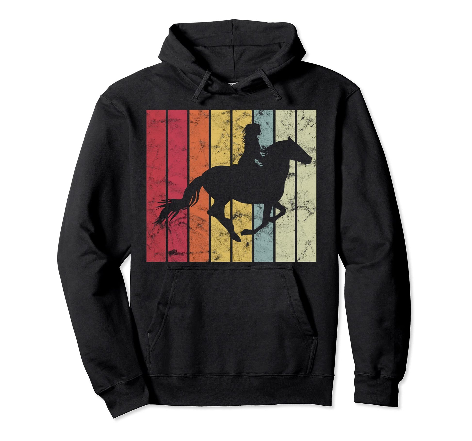 Western Rider Horse Riding Western Hoodie - Aesthetic Graphic for Adults - T-Shirt, Sweatshirt, Hoodie