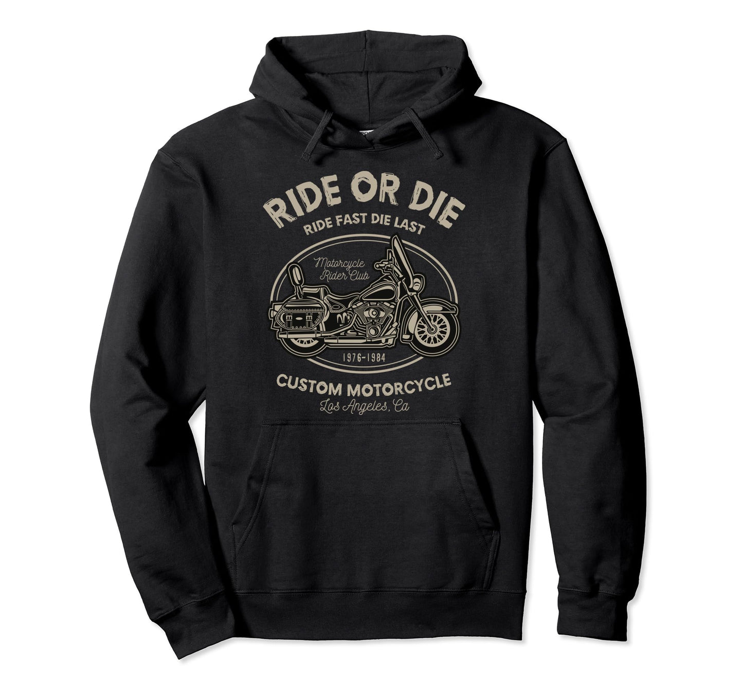 Ride Or Die Custom Motorcycle Hoodie - Graphic Print Men Women - T-Shirt, Sweatshirt, Hoodie