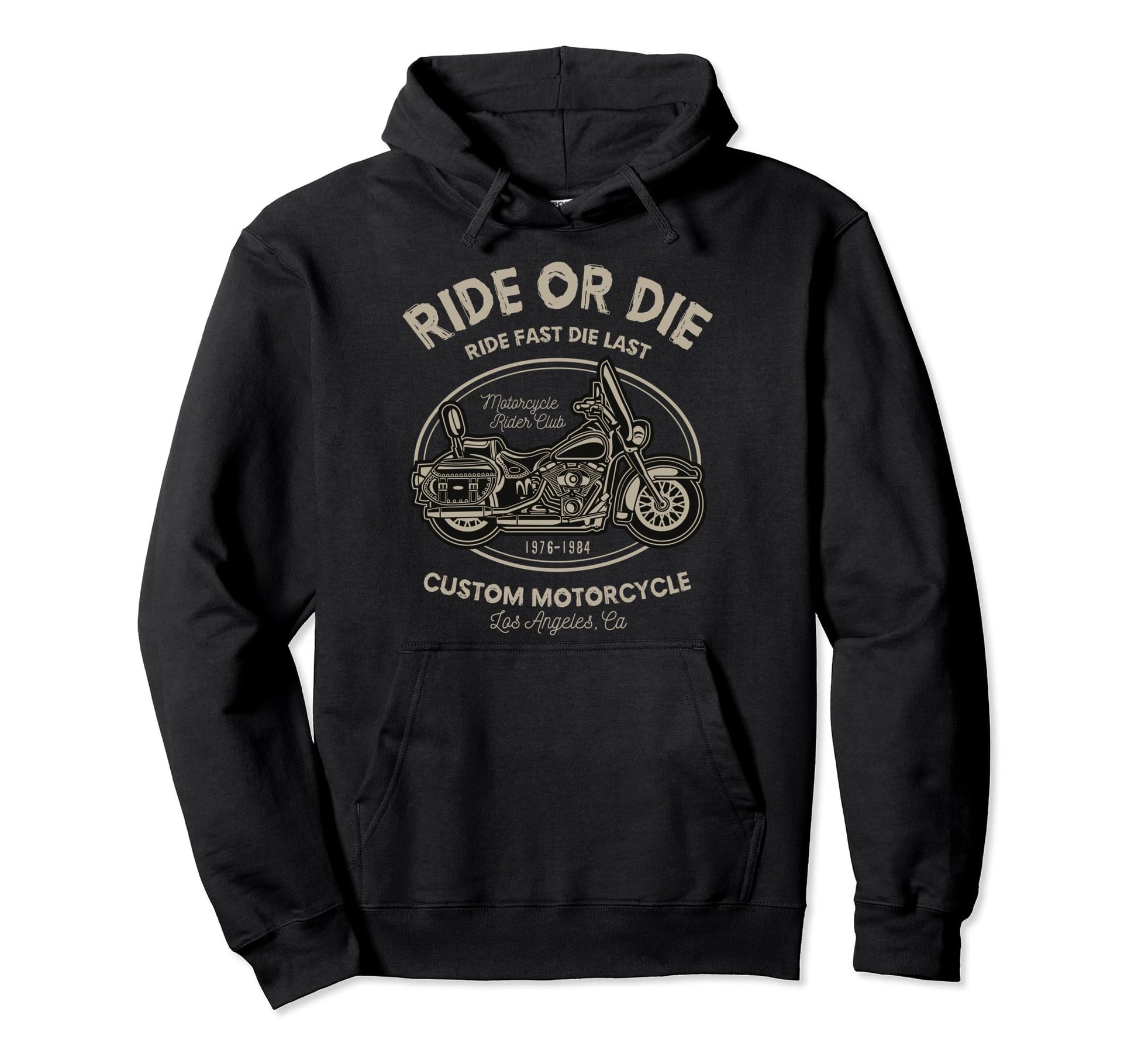 Ride Or Die Custom Motorcycle Hoodie - Graphic Print Men Women - T-Shirt, Sweatshirt, Hoodie