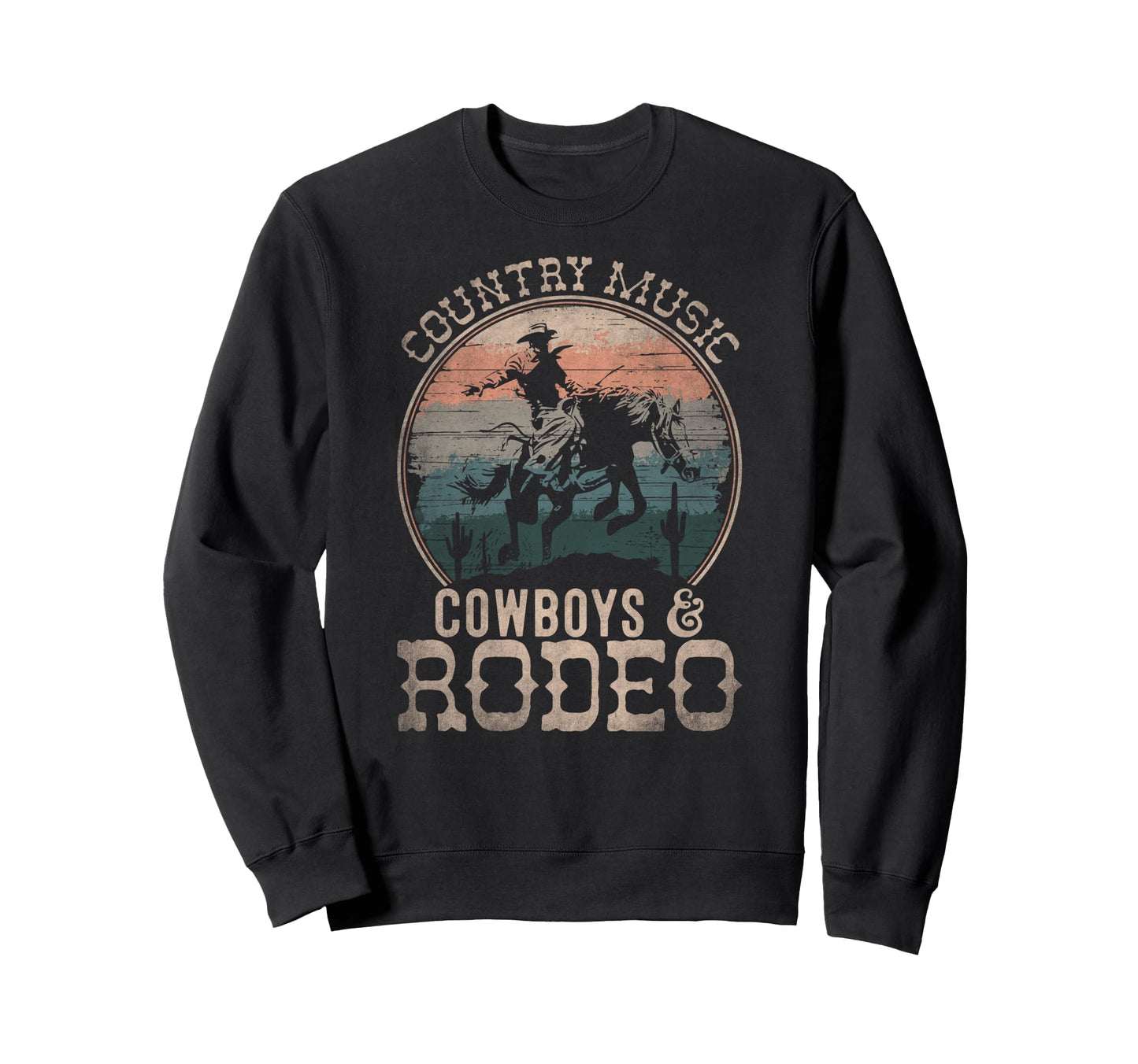Western Country Music Fans Cowboys Sweatshirt - Minimalist Print Unisex - T-Shirt, Sweatshirt, Hoodie