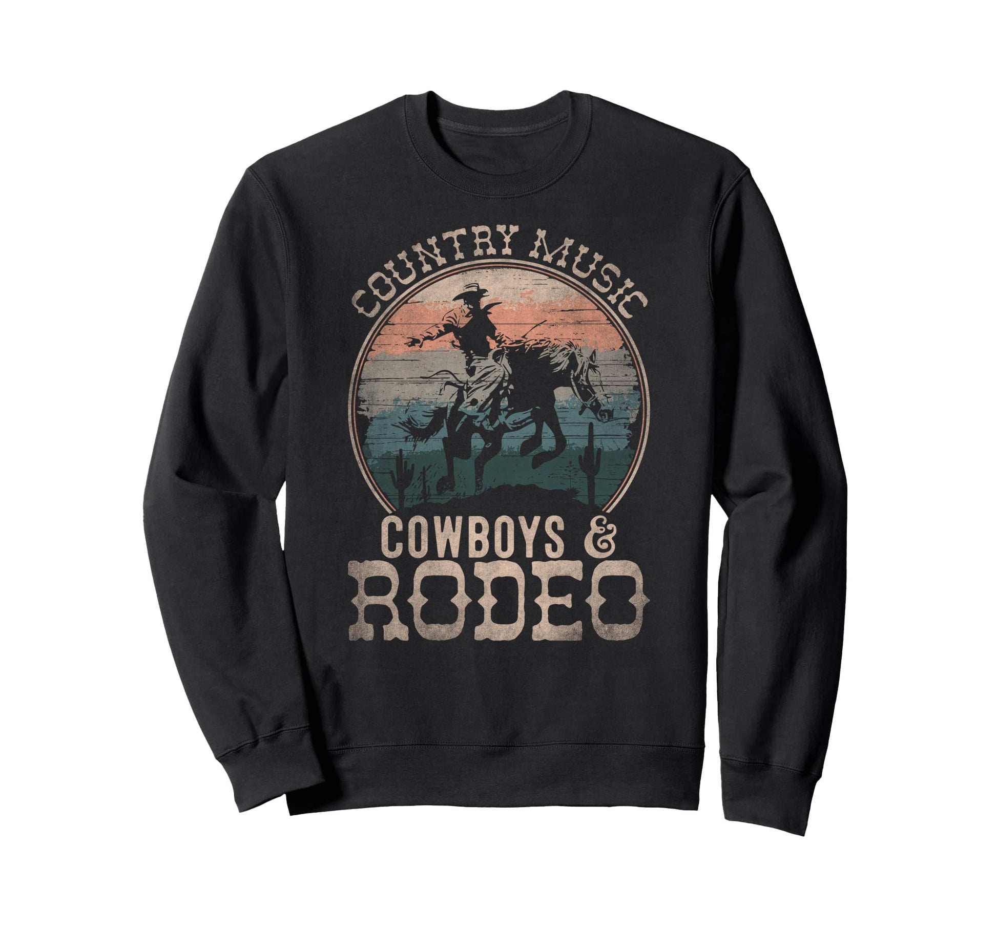 Western Country Music Fans Cowboys Sweatshirt - Minimalist Print Unisex - T-Shirt, Sweatshirt, Hoodie