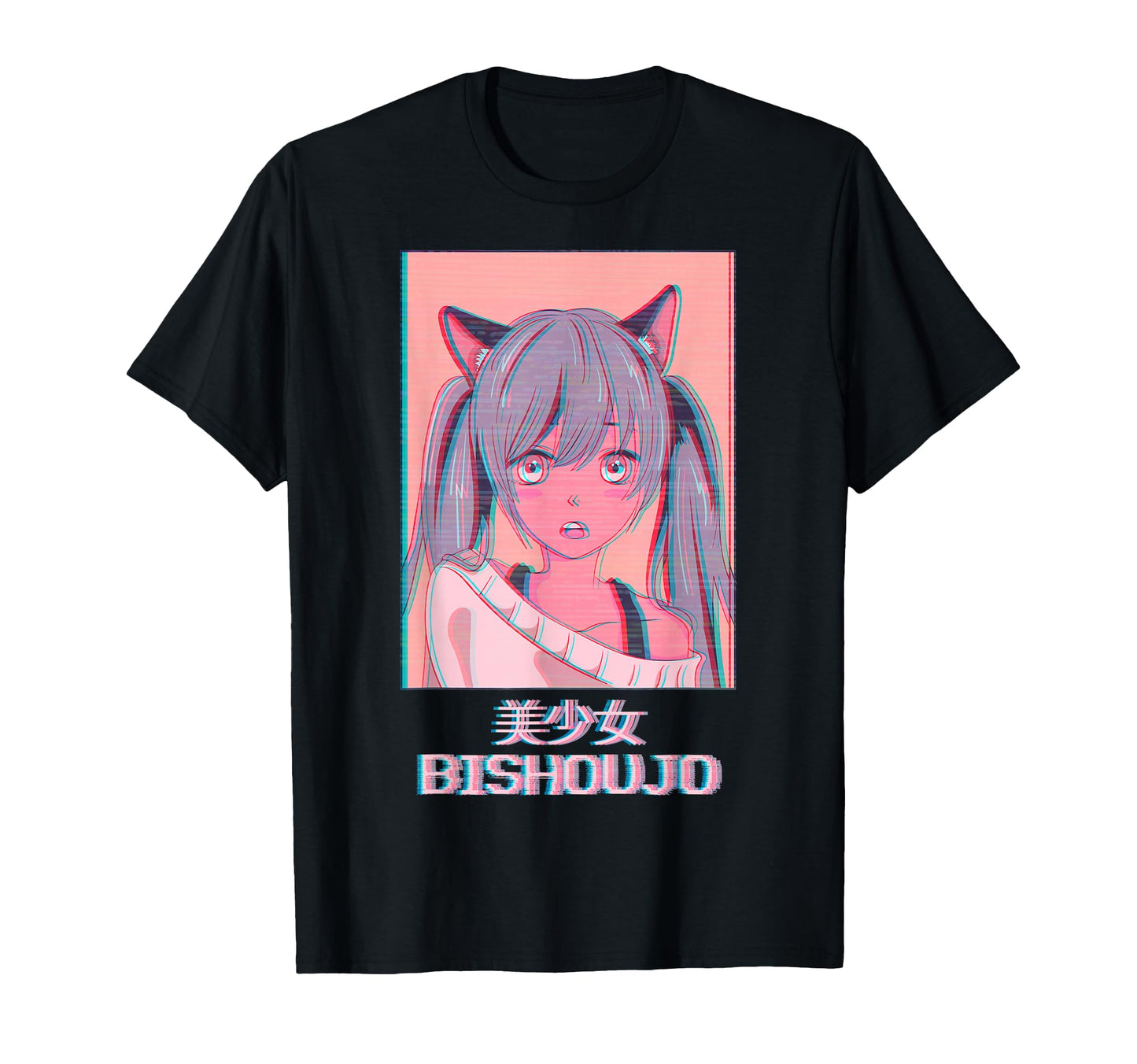 Neko Anime Japanese Vaporwave T-Shirt - Trendy Graphic for Adults - T-Shirt, Sweatshirt, Hoodie