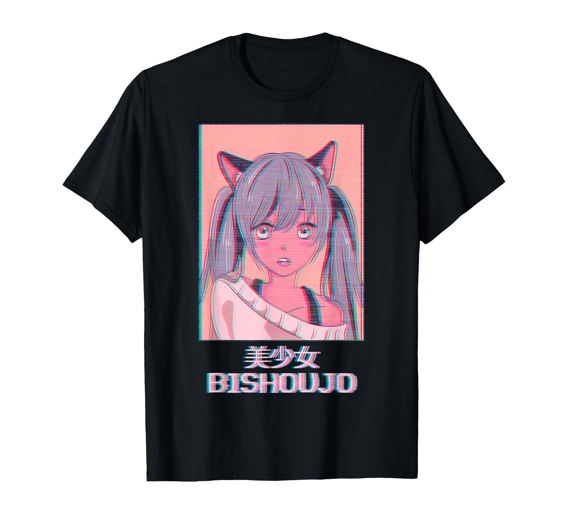 Neko Anime Japanese Vaporwave T-Shirt - Trendy Graphic for Adults - T-Shirt, Sweatshirt, Hoodie