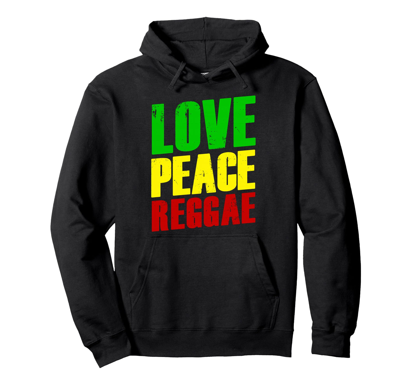 Jamaican Music Rasta Rastafari Love Hoodie - Fun Novelty Design Unisex - T-Shirt, Sweatshirt, Hoodie