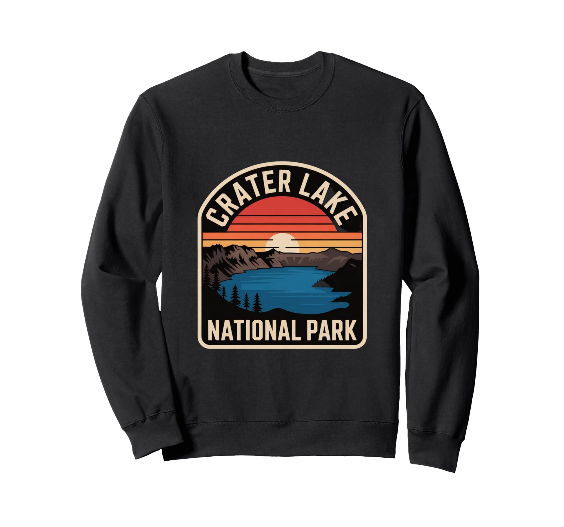 Crater Lake National Park Sunset Sweatshirt - Aesthetic Graphic Men Women - T-Shirt, Sweatshirt, Hoodie