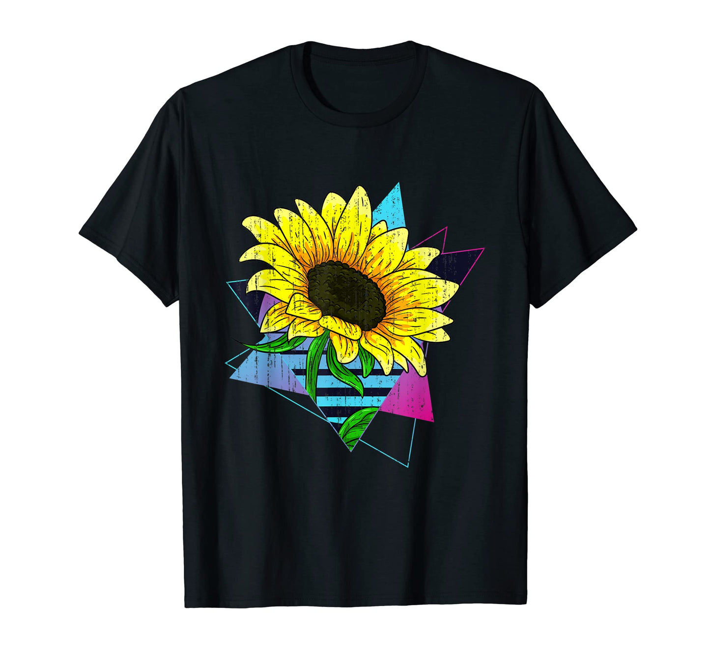 Hippie Yellow Flower Lover 80S T-Shirt - Custom Art Print Men Women - T-Shirt, Sweatshirt, Hoodie