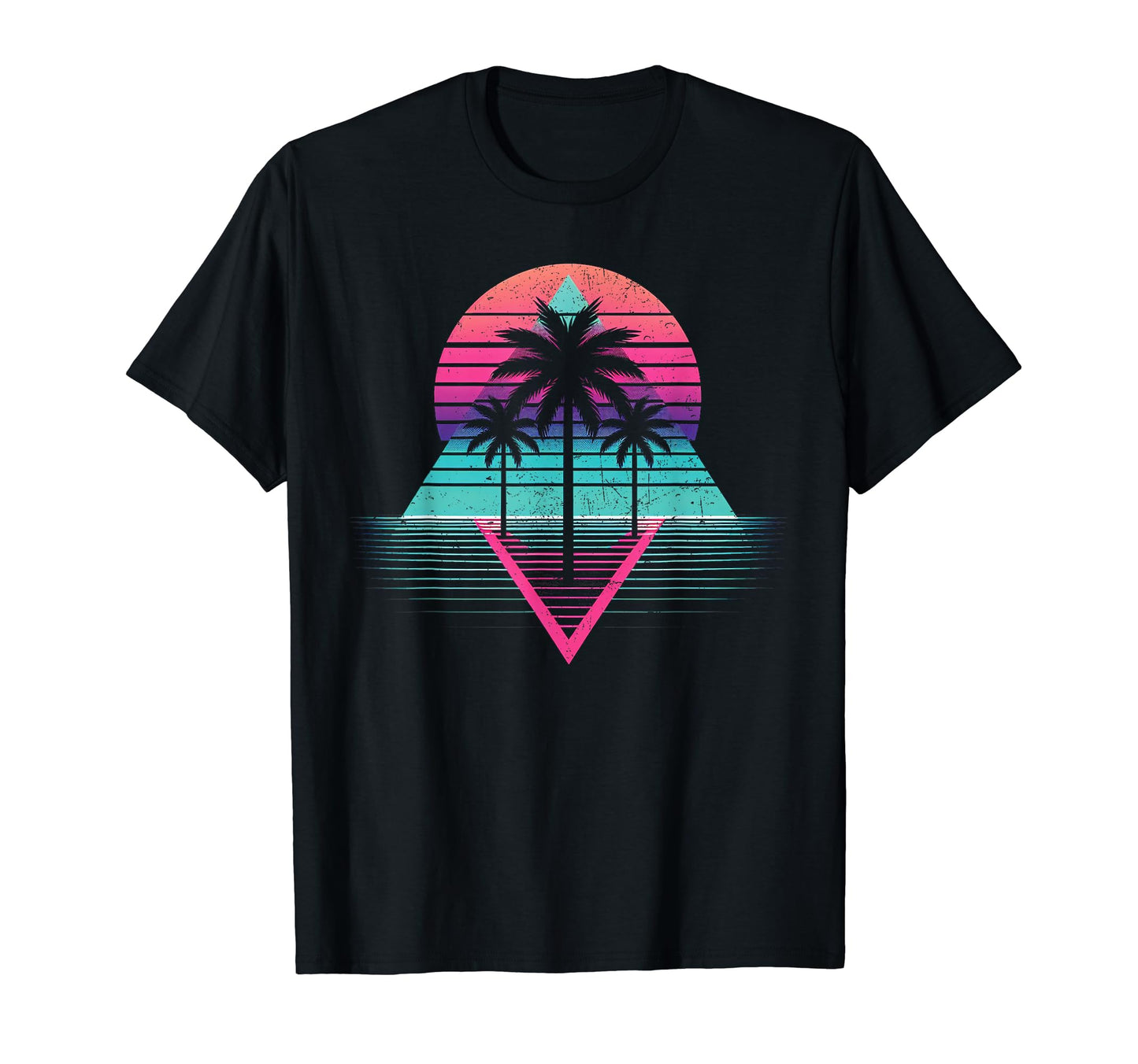 Palm Tree Vaporwave Aesthetic Japanese 80S T-Shirt - Trendy Graphic Unisex - T-Shirt, Sweatshirt, Hoodie