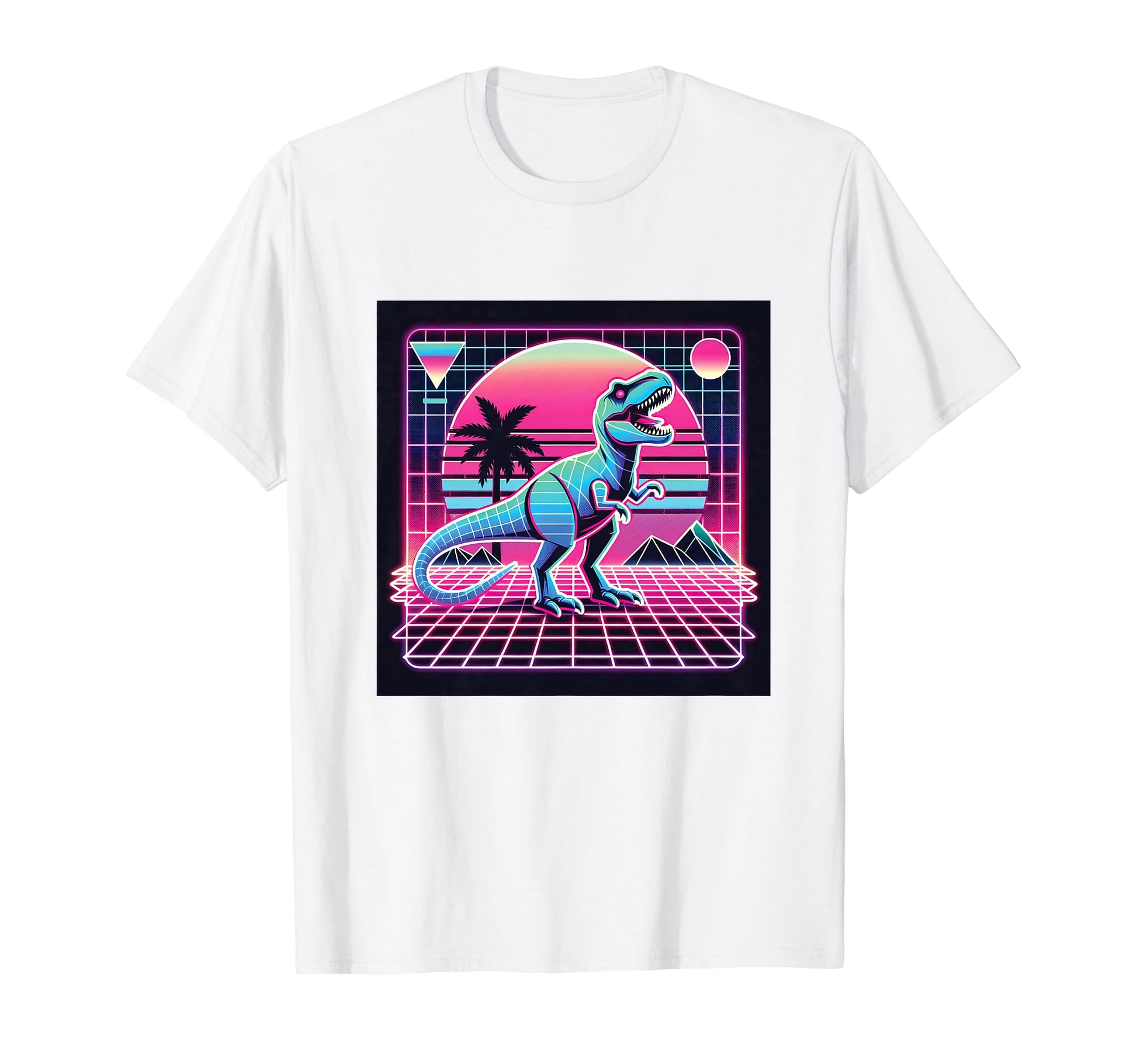 Retrowave Synthwave Aesthetic T-Shirt - Fun Novelty Design for Adults - T-Shirt, Sweatshirt, Hoodie