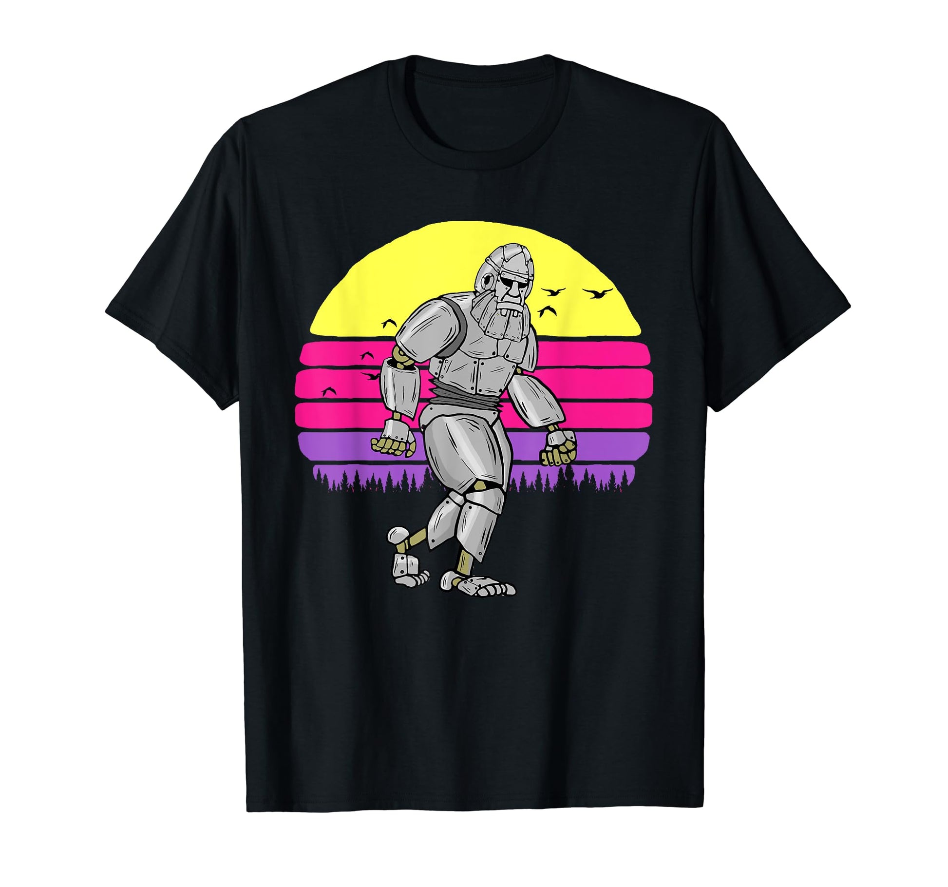 Robot Bigfoot Funny Sasquatch T-Shirt - Minimalist Print for Adults - T-Shirt, Sweatshirt, Hoodie