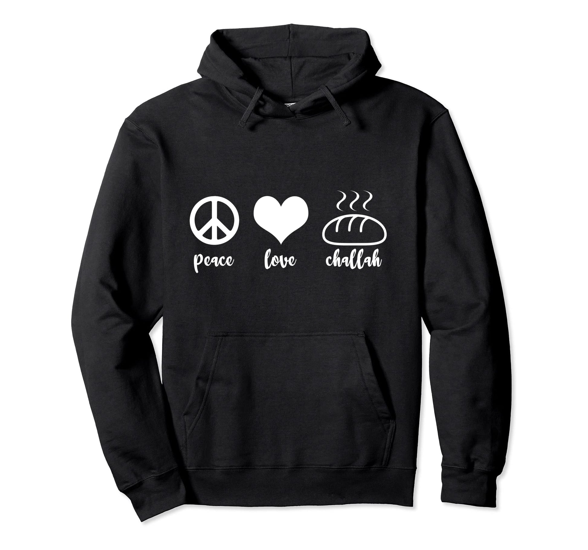 Funny Jewish Holiday Peace Love Hoodie - Casual Everyday Wear Unisex - T-Shirt, Sweatshirt, Hoodie