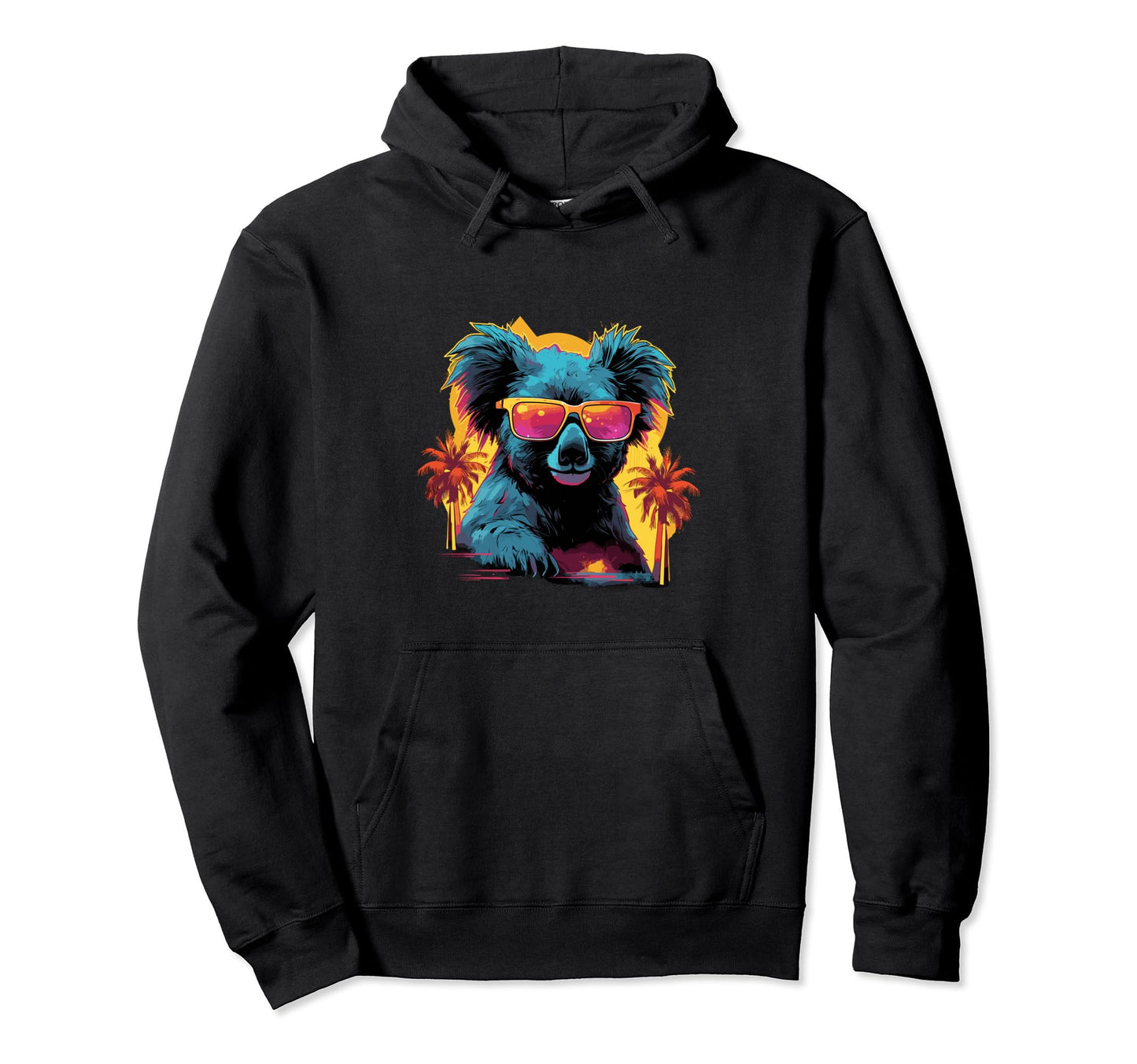 Funny Koalas Vaporwave Aesthetic Animal Hoodie - Streetwear Style Unisex - T-Shirt, Sweatshirt, Hoodie