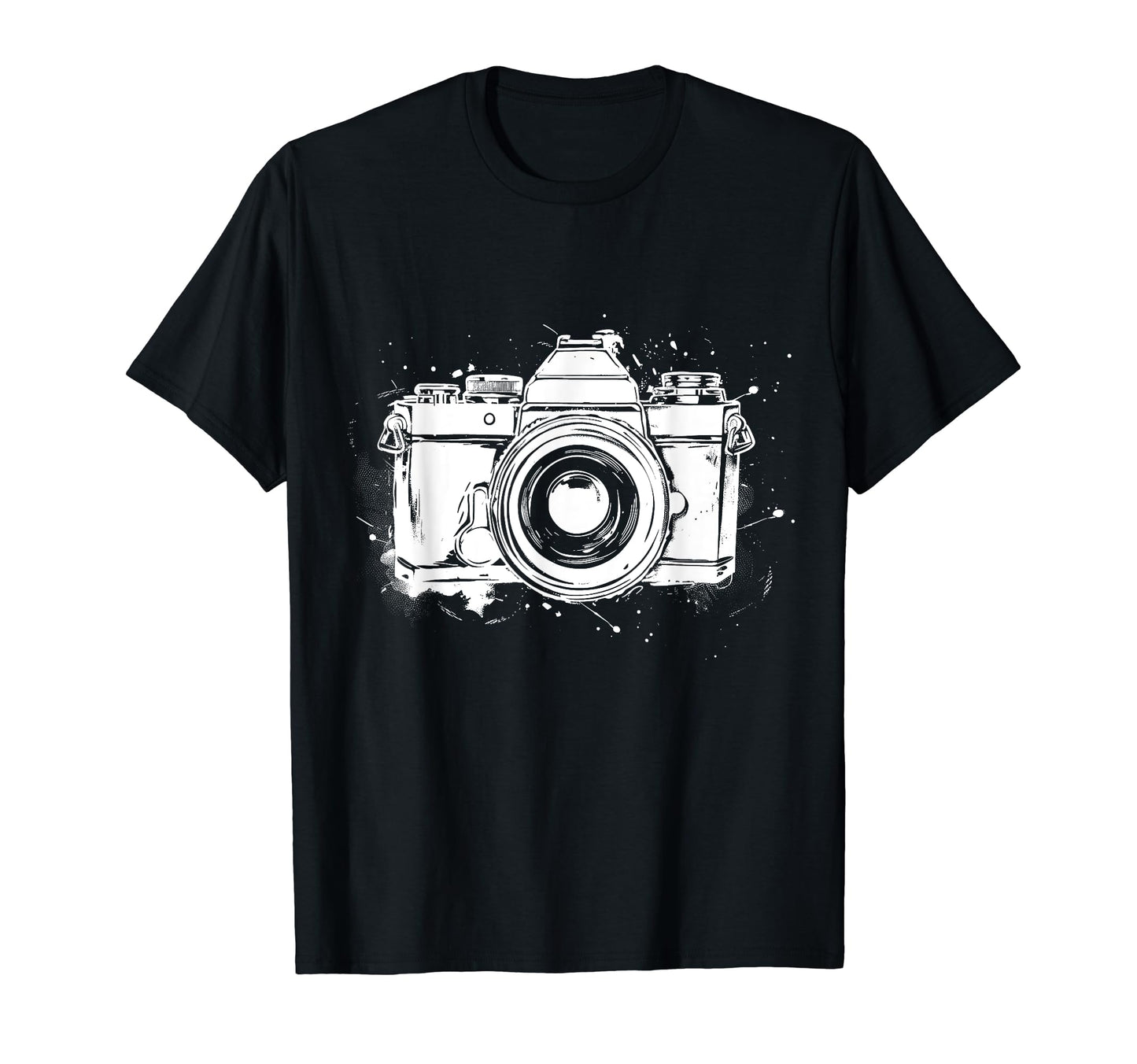 Camera Photography Watercolor Art T-Shirt - Casual Everyday Wear Men Women - T-Shirt, Sweatshirt, Hoodie