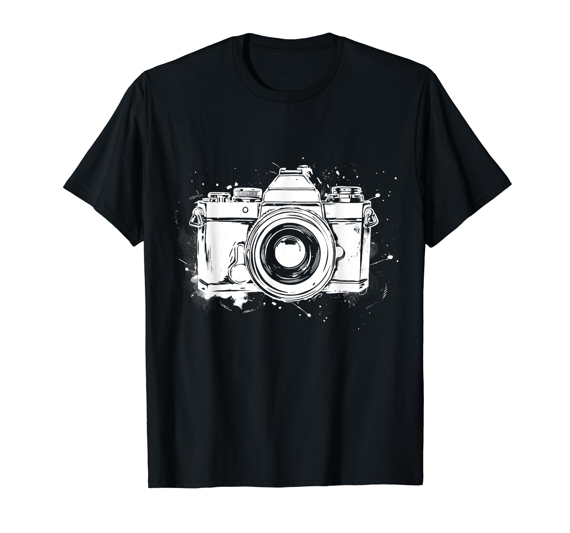 Camera Photography Watercolor Art T-Shirt - Casual Everyday Wear Men Women - T-Shirt, Sweatshirt, Hoodie