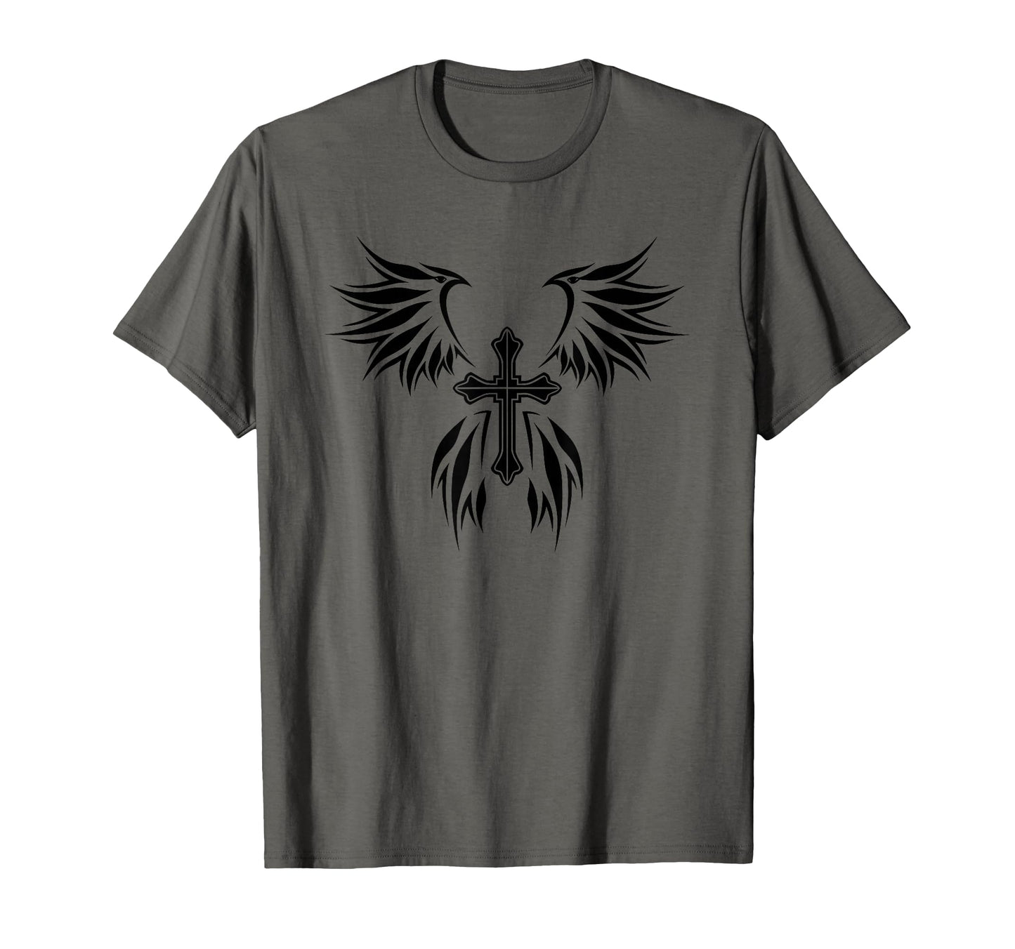Cross And Wings Goth Alt Egirl Eboy T-Shirt - Fun Novelty Design Unisex - T-Shirt, Sweatshirt, Hoodie