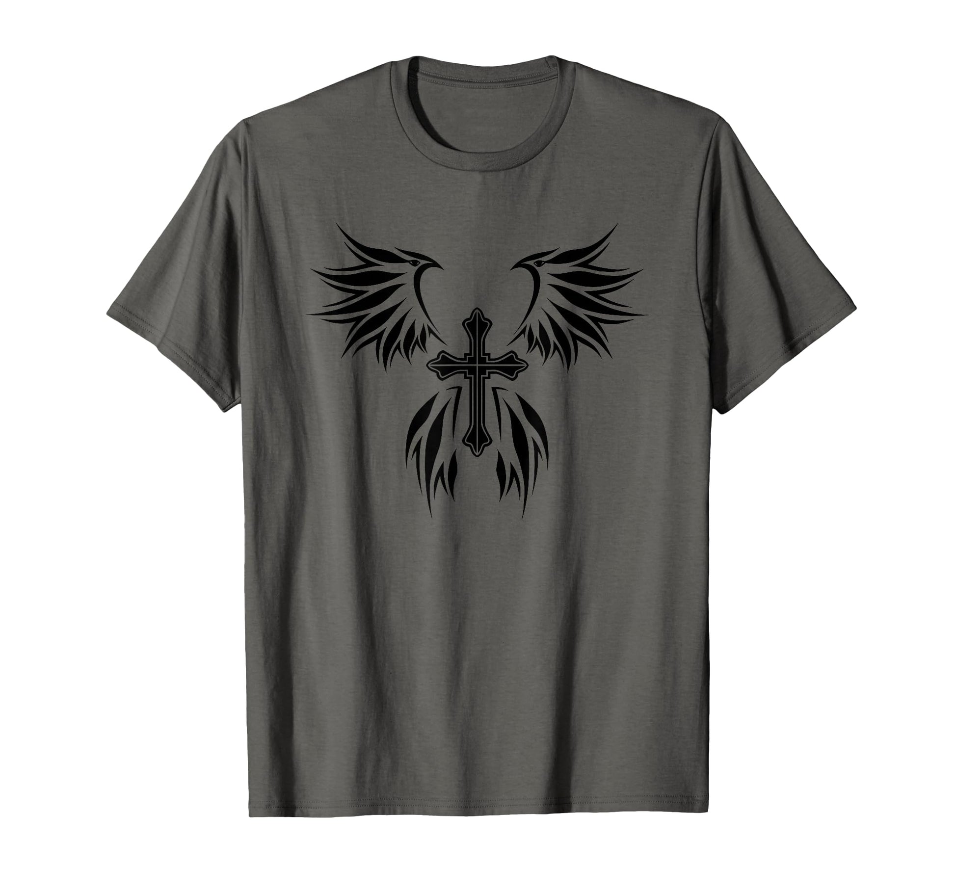Cross And Wings Goth Alt Egirl Eboy T-Shirt - Fun Novelty Design Unisex - T-Shirt, Sweatshirt, Hoodie