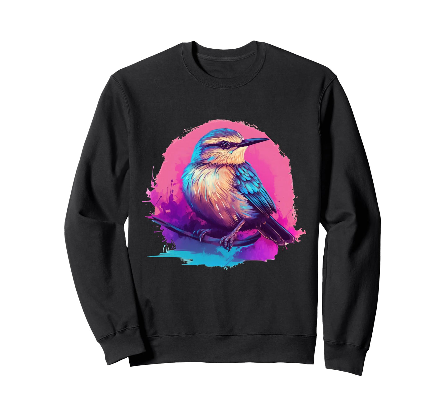 Vaporwave Aesthetic Carolina Wren Sweatshirt - Trendy Graphic Unisex - T-Shirt, Sweatshirt, Hoodie