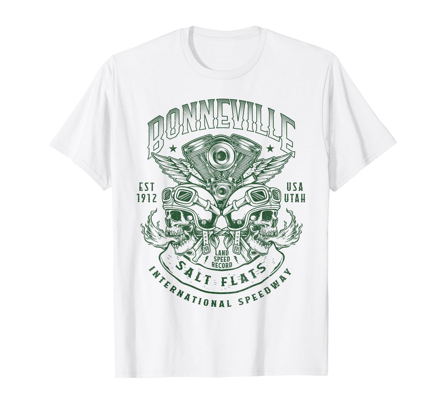 Bonneville Salt Flats Motorcycle Racing T-Shirt - Graphic Print for Adults - T-Shirt, Sweatshirt, Hoodie