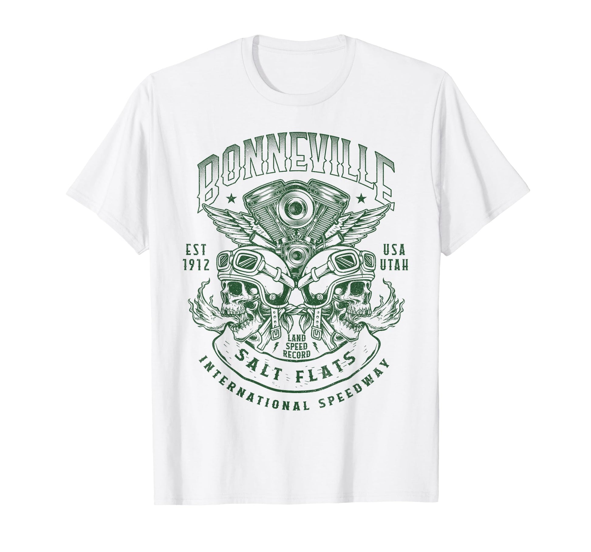 Bonneville Salt Flats Motorcycle Racing T-Shirt - Graphic Print for Adults - T-Shirt, Sweatshirt, Hoodie