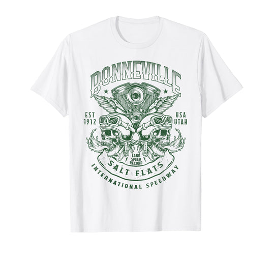 Bonneville Salt Flats Motorcycle Racing T-Shirt - Graphic Print for Adults - T-Shirt, Sweatshirt, Hoodie