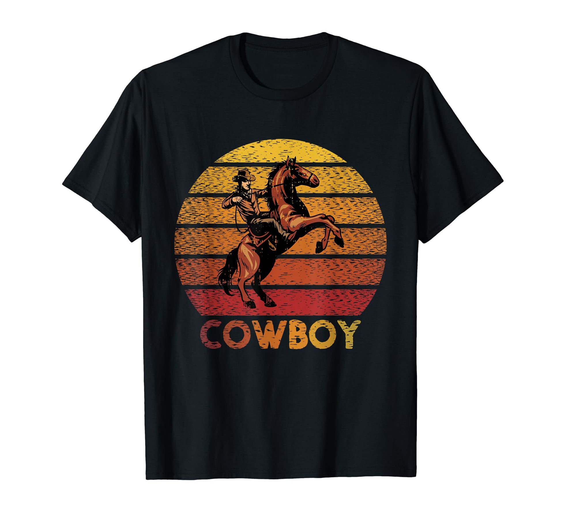 Horse Riding Cowboy Rodeo Horse Western T-Shirt - Minimalist Print Unisex - T-Shirt, Sweatshirt, Hoodie