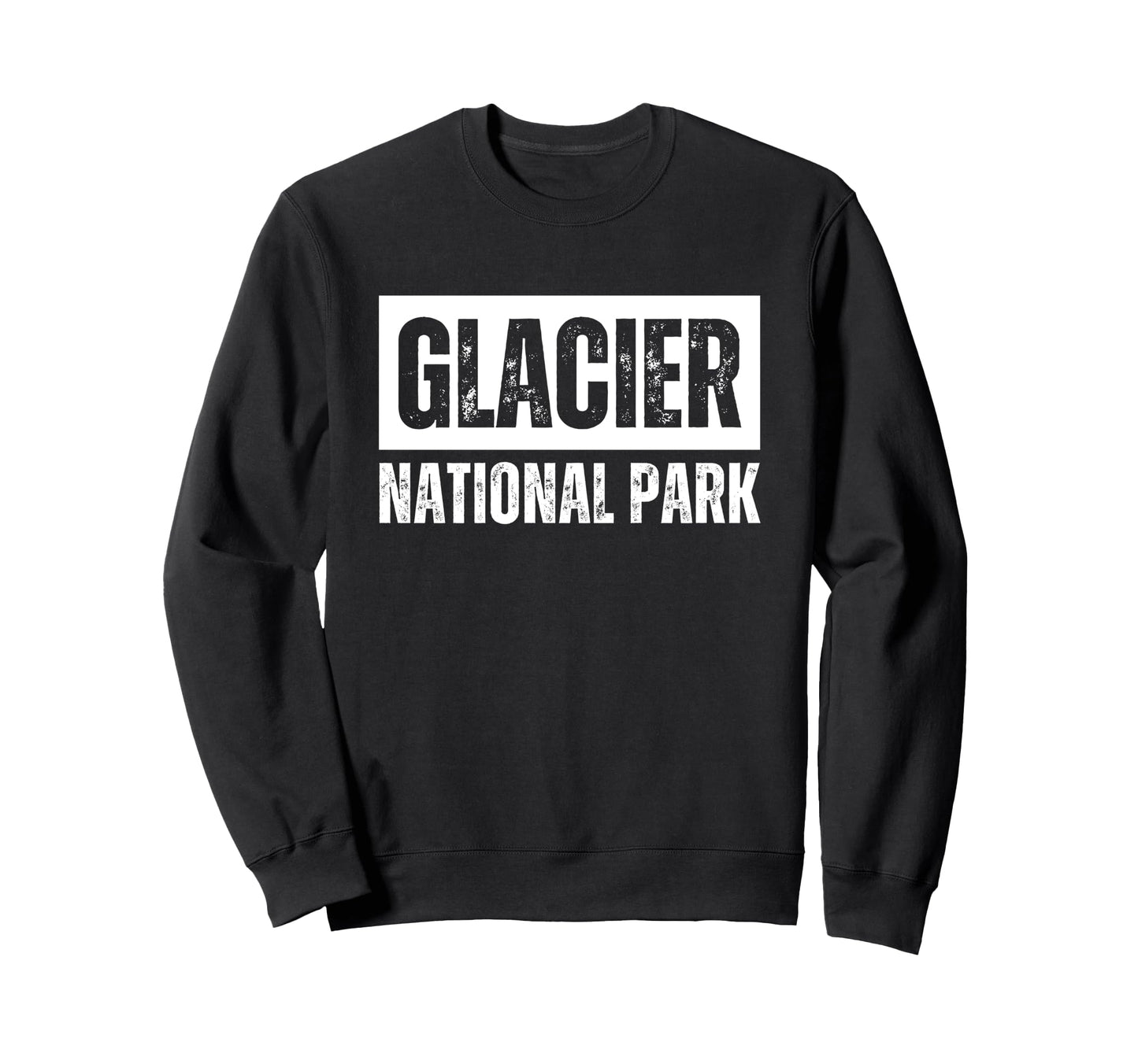 Glacier National Park Souvenirs Sweatshirt - Minimalist Print Unisex - T-Shirt, Sweatshirt, Hoodie