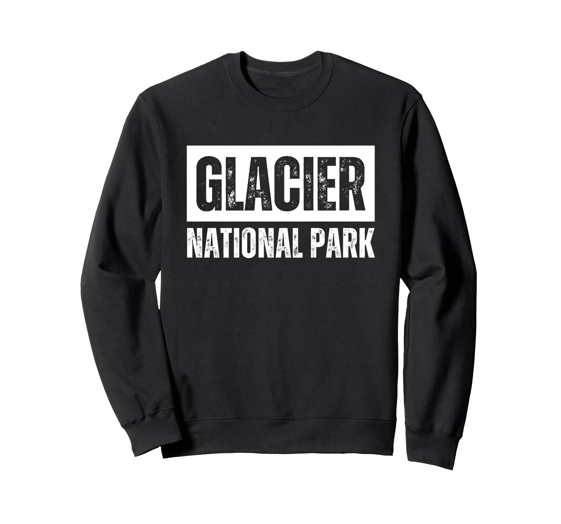 Glacier National Park Souvenirs Sweatshirt - Minimalist Print Unisex - T-Shirt, Sweatshirt, Hoodie